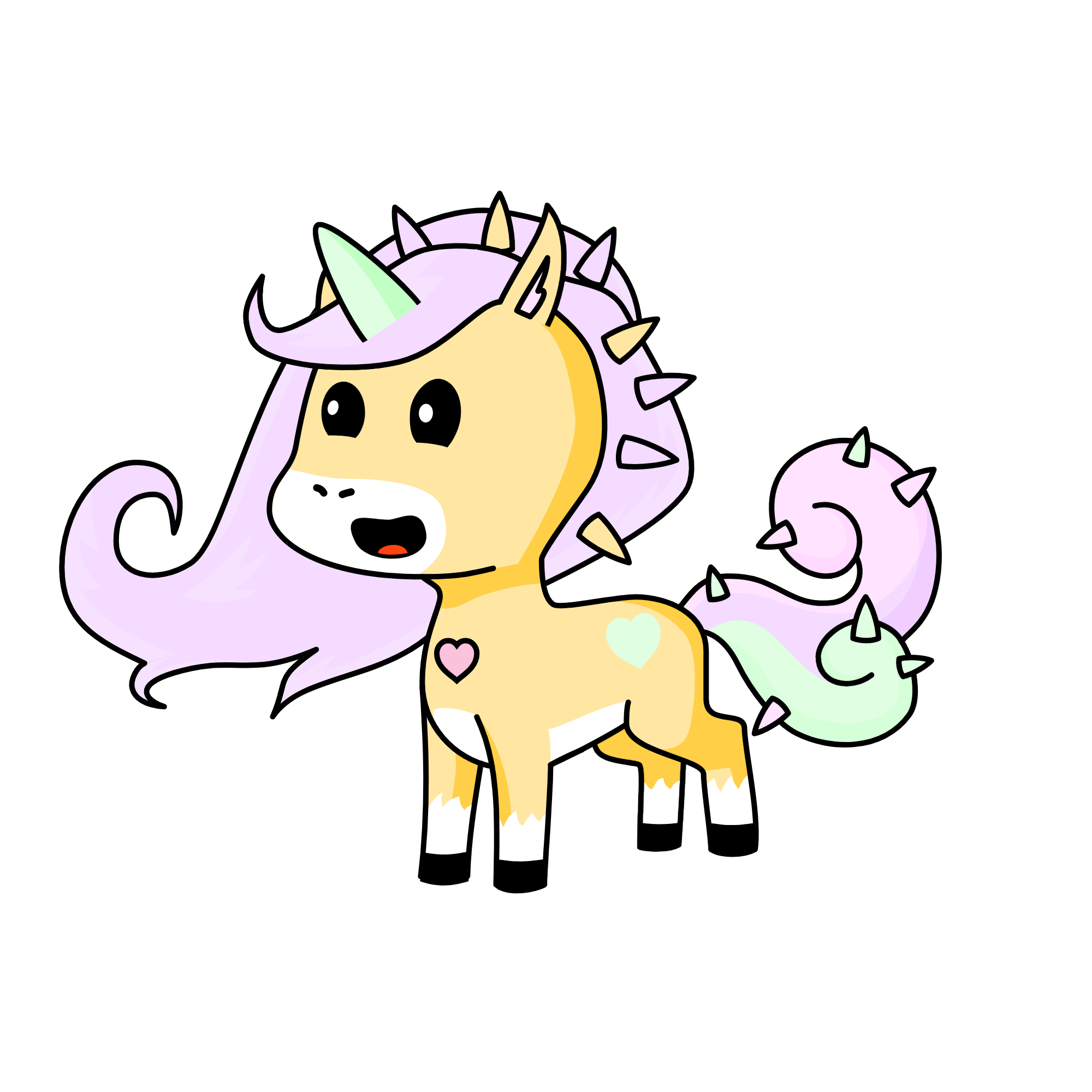 Pastellia, the unicorn