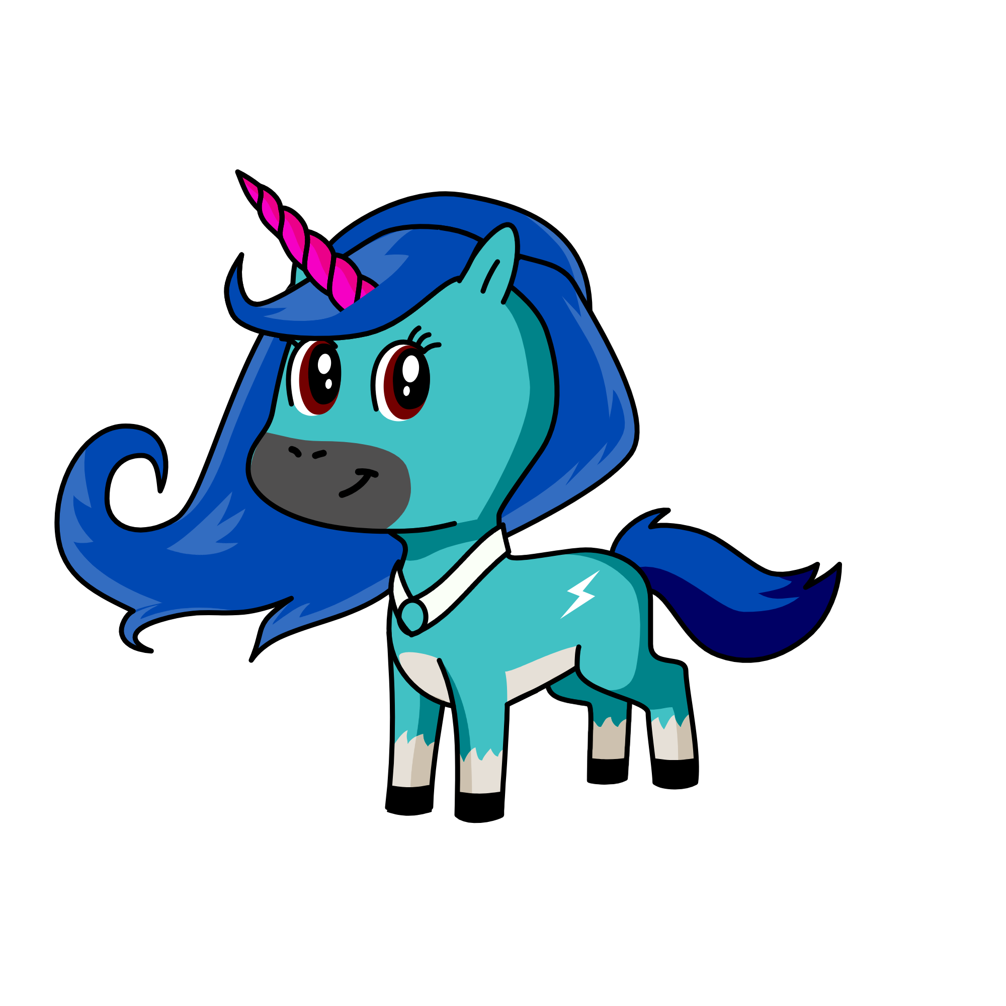 Neon, the unicorn