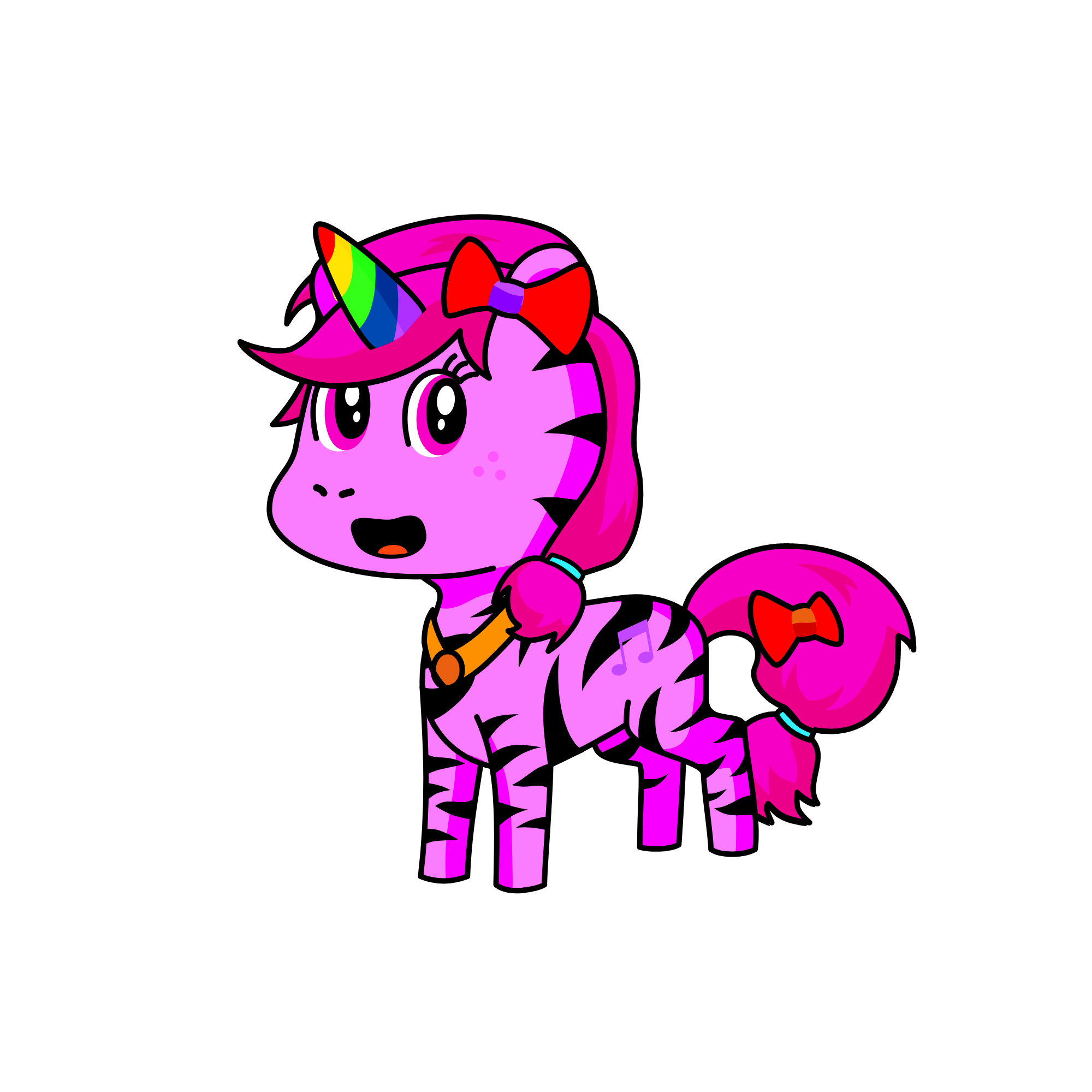 rainbow pinky, the unicorn