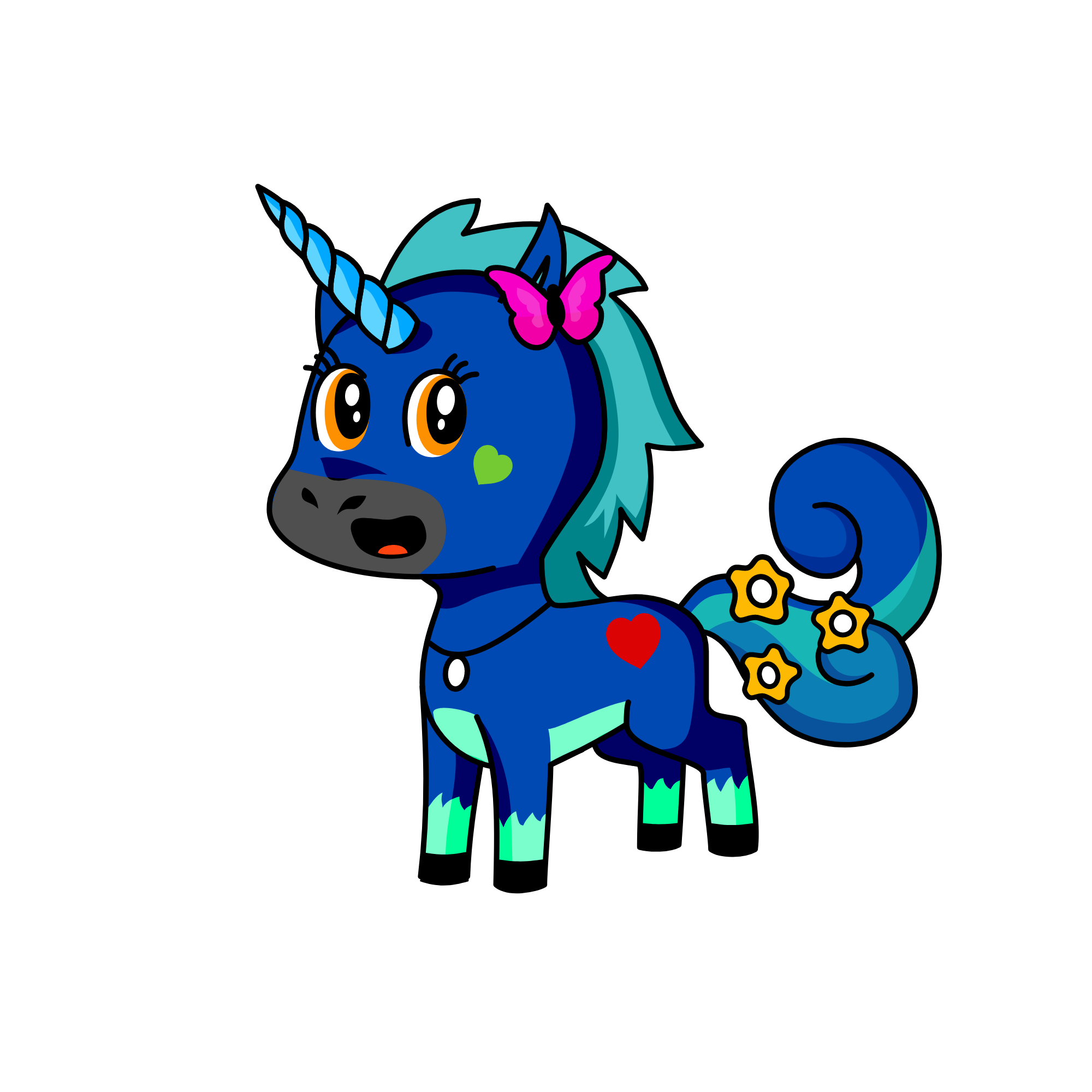 abs, the unicorn