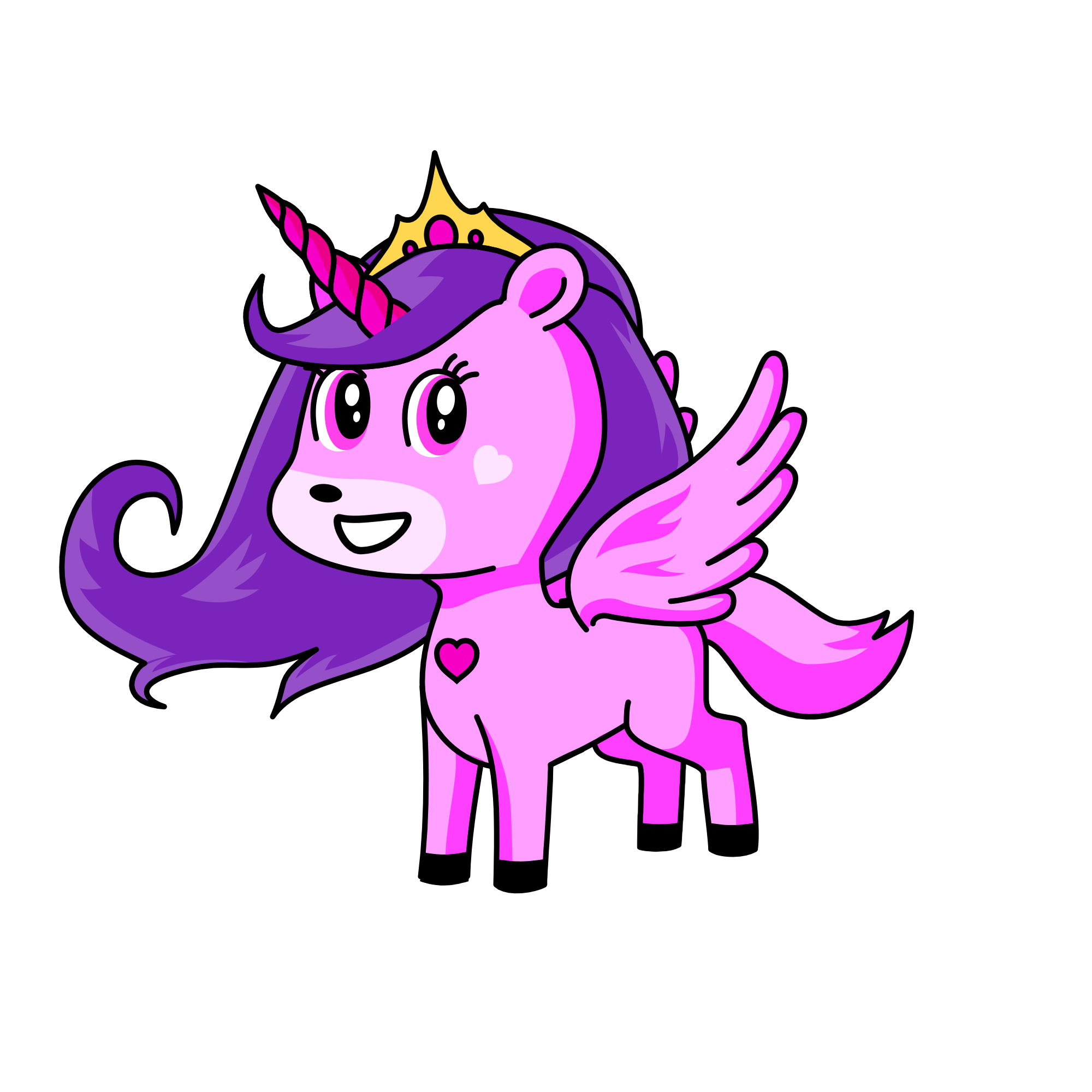 Princess Pinkhorn, the unicorn