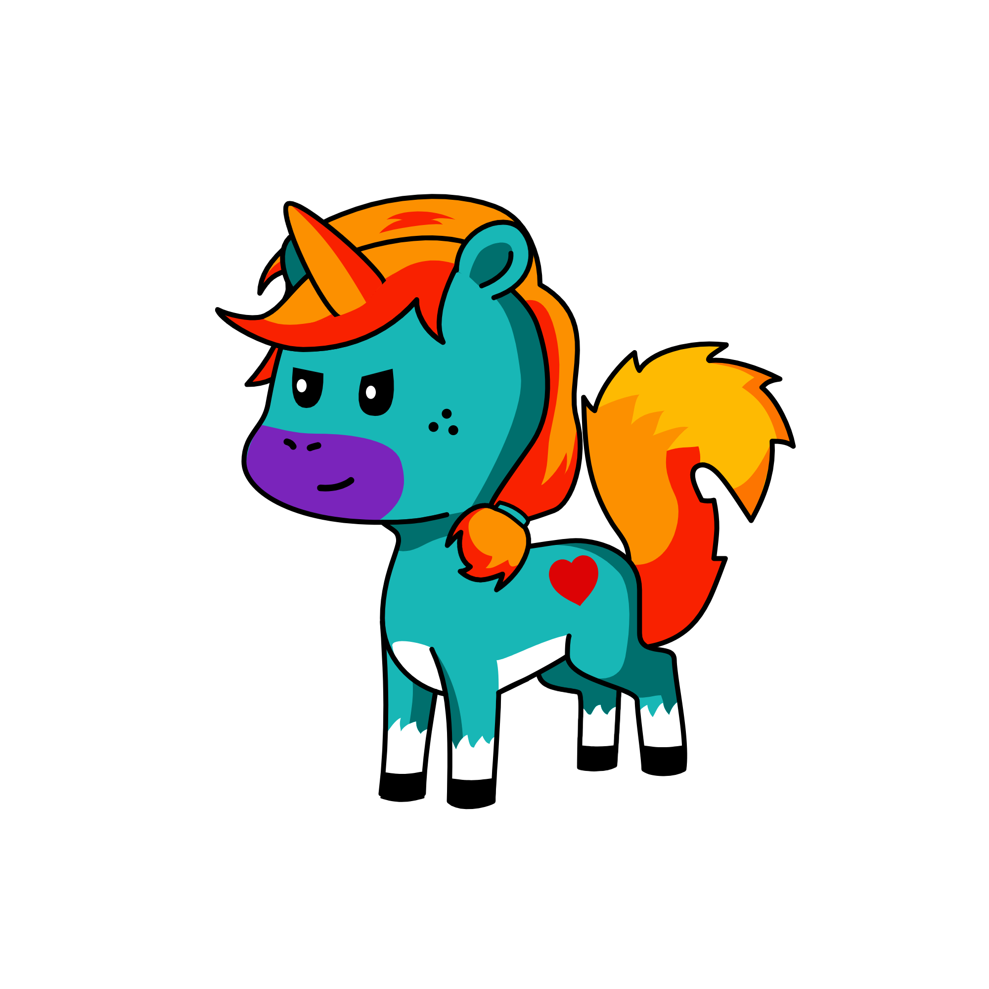 poop head go go, the unicorn