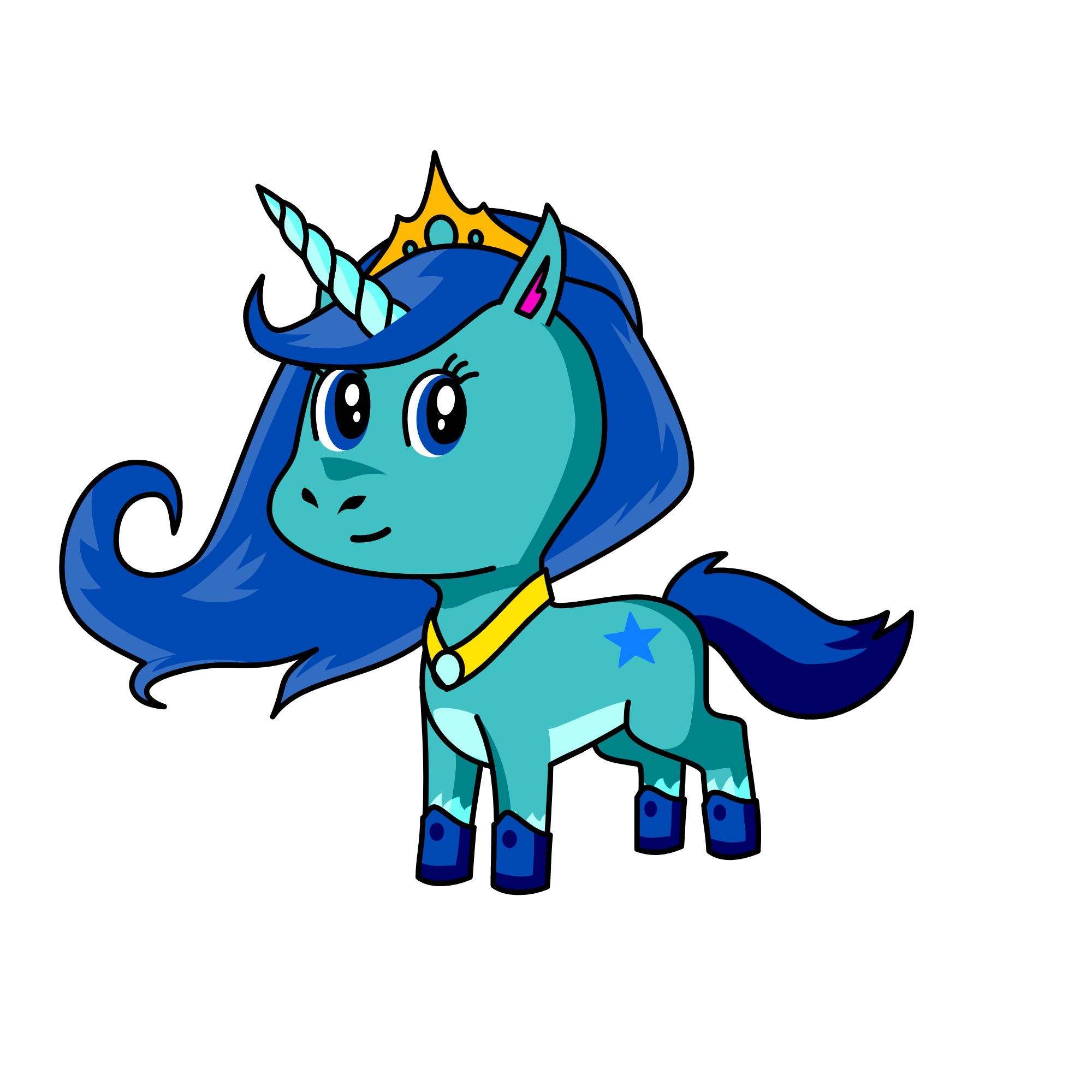 aqua, the unicorn