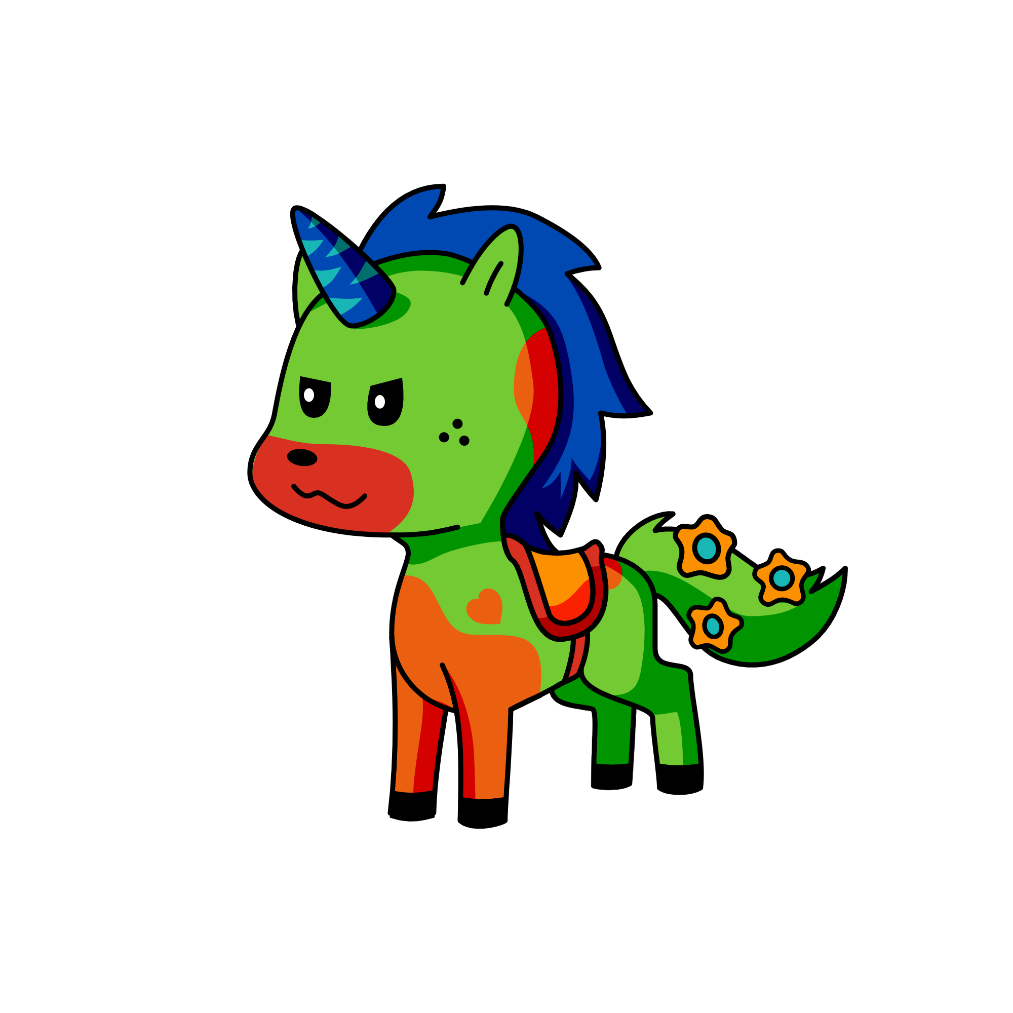 5, the unicorn