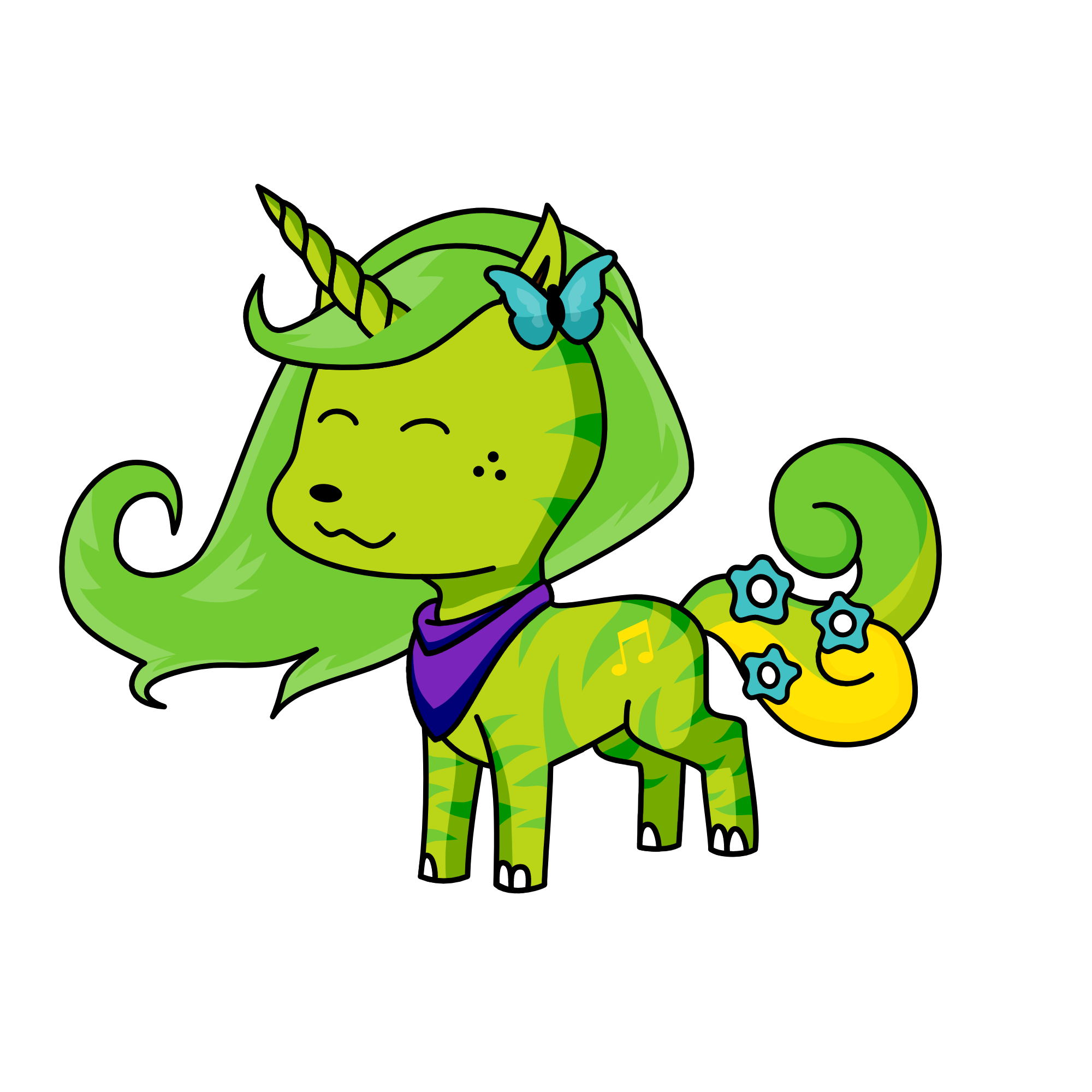 Moppy, the unicorn