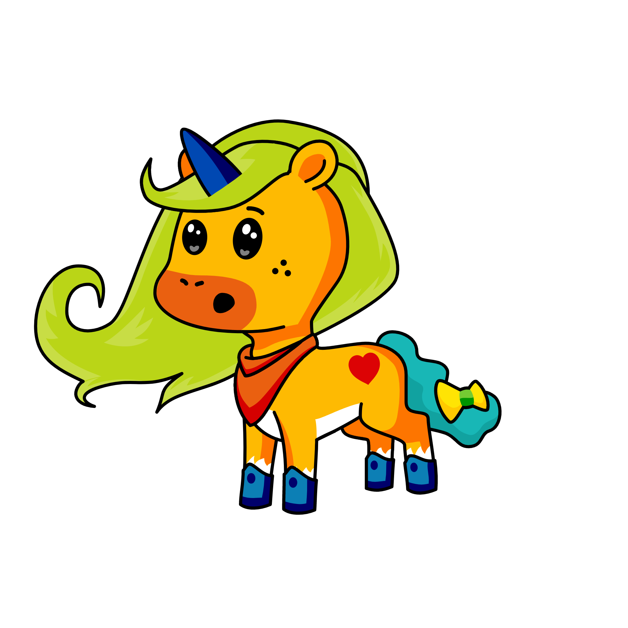 Winter, the unicorn