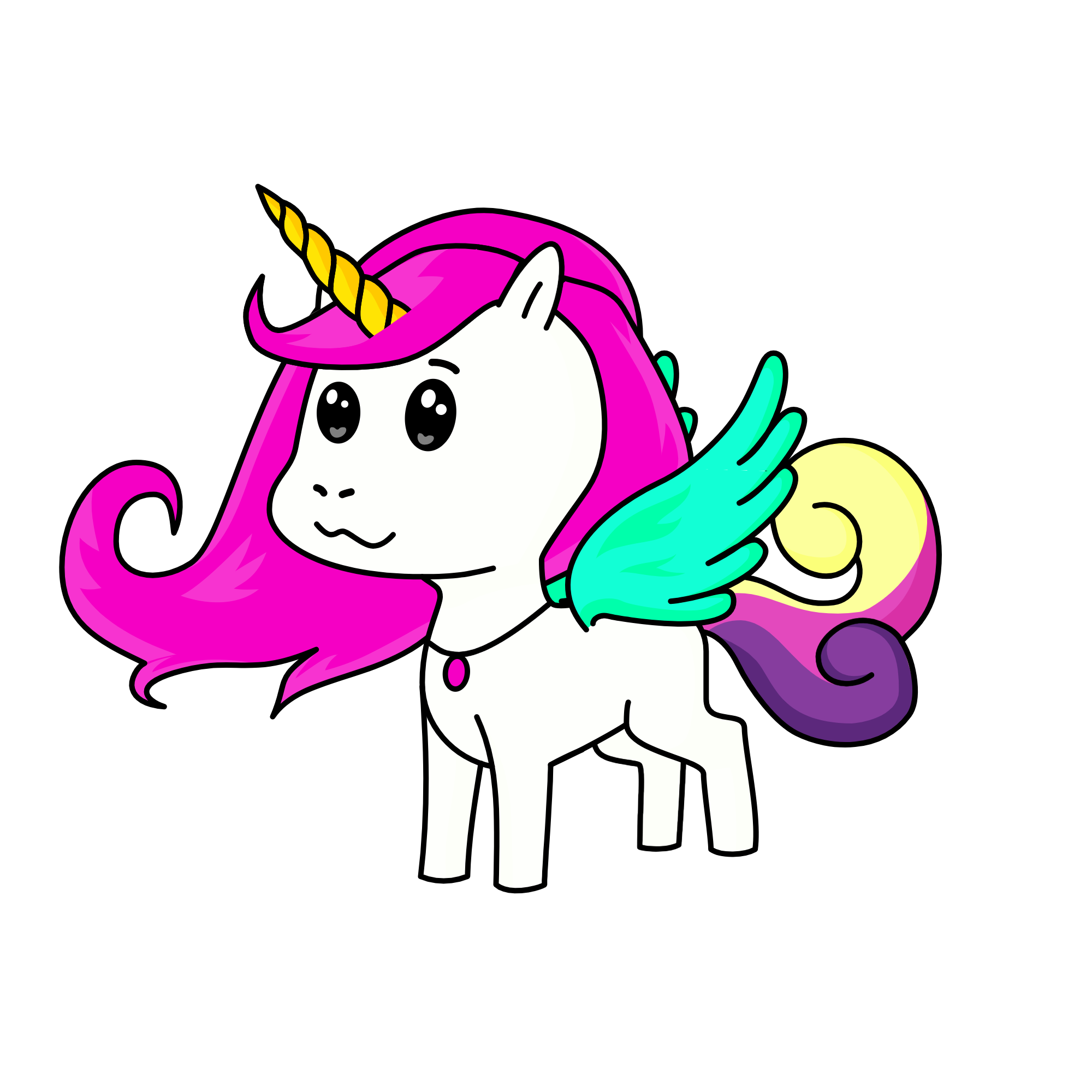 snowy, the unicorn