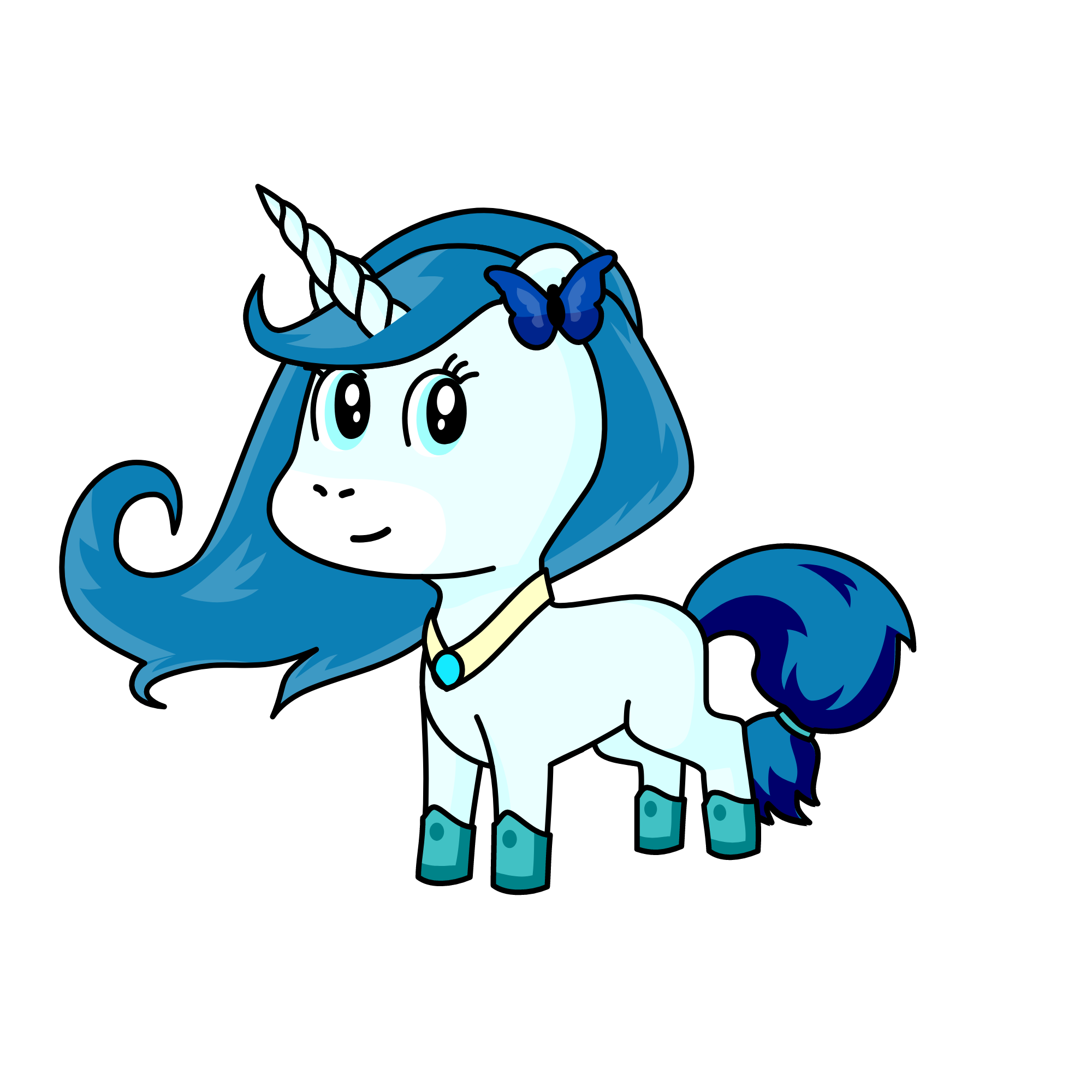 Cloudy, the unicorn