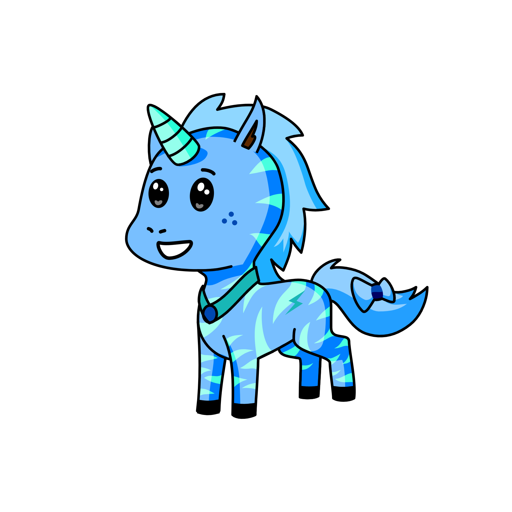 snowblue, the unicorn