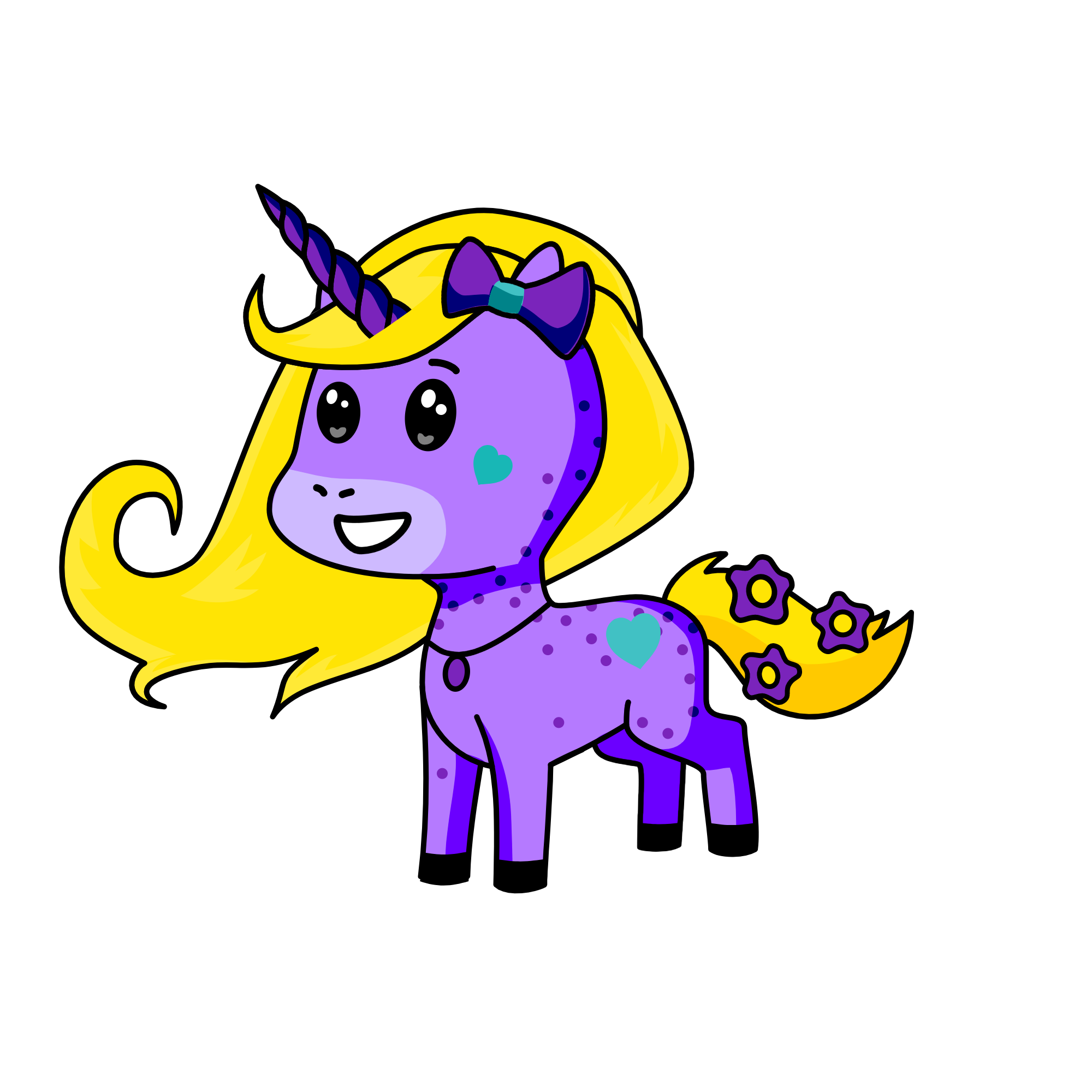 Sapphire, the unicorn