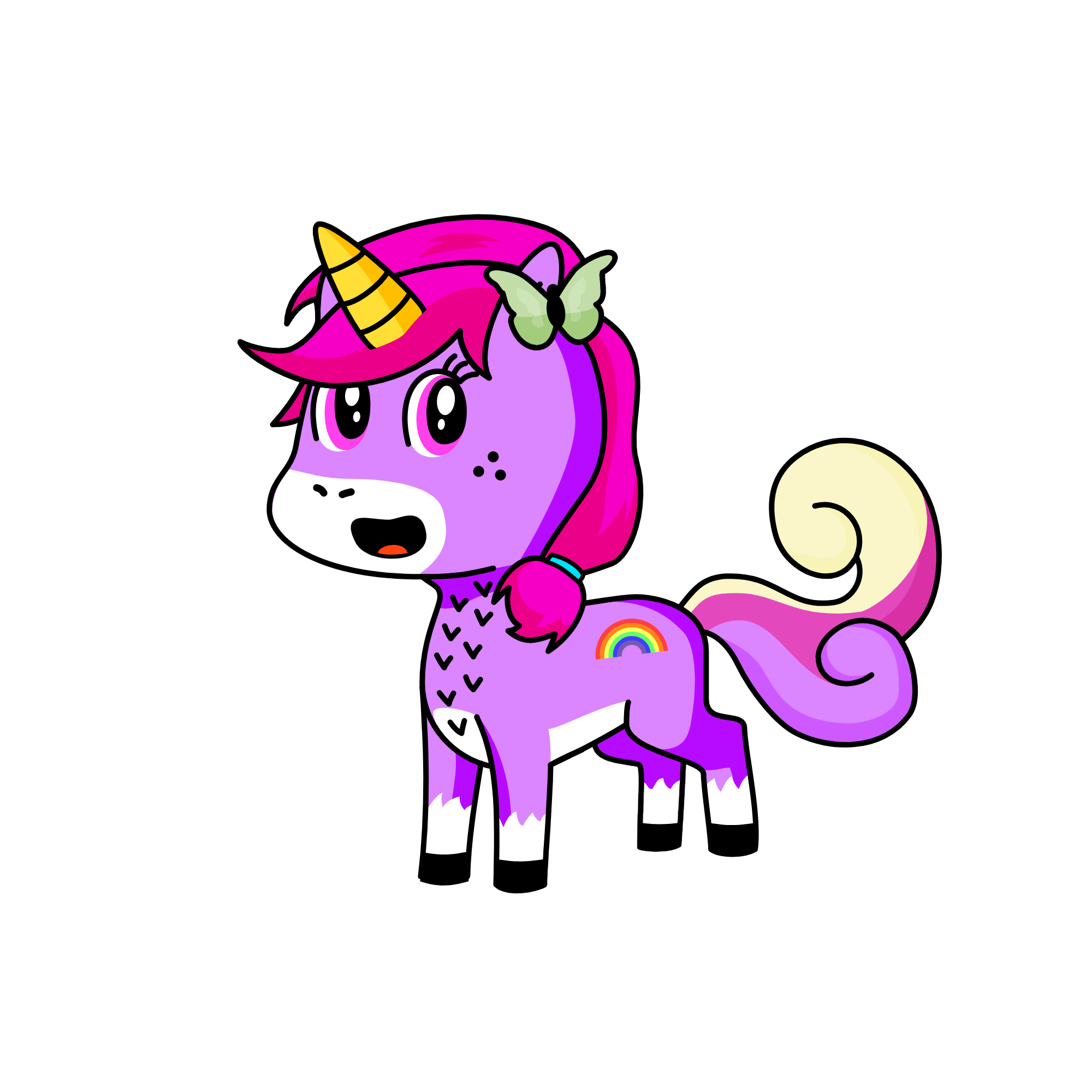 Pinkidee doodles, the unicorn