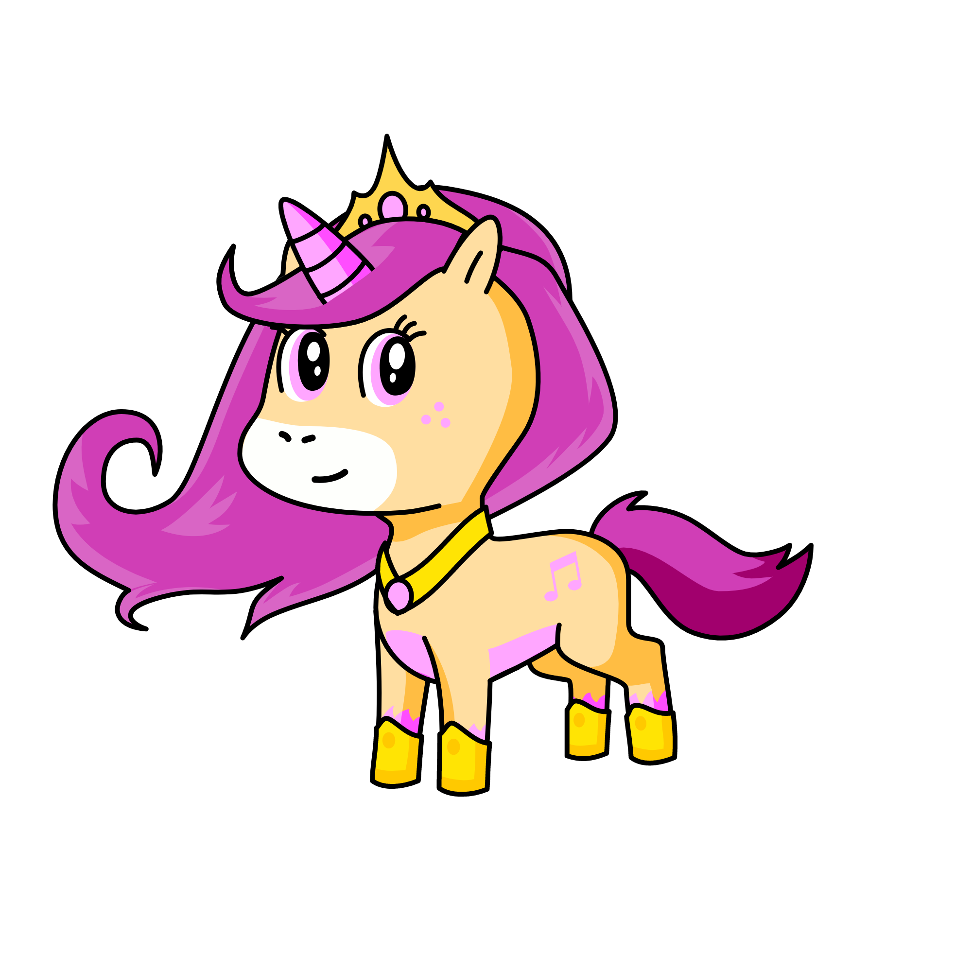 Queen of Music, the unicorn