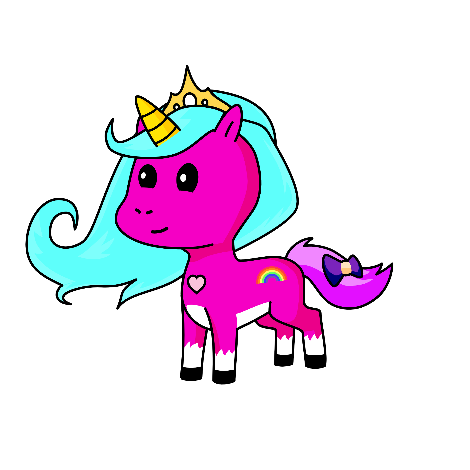 snowy, the unicorn