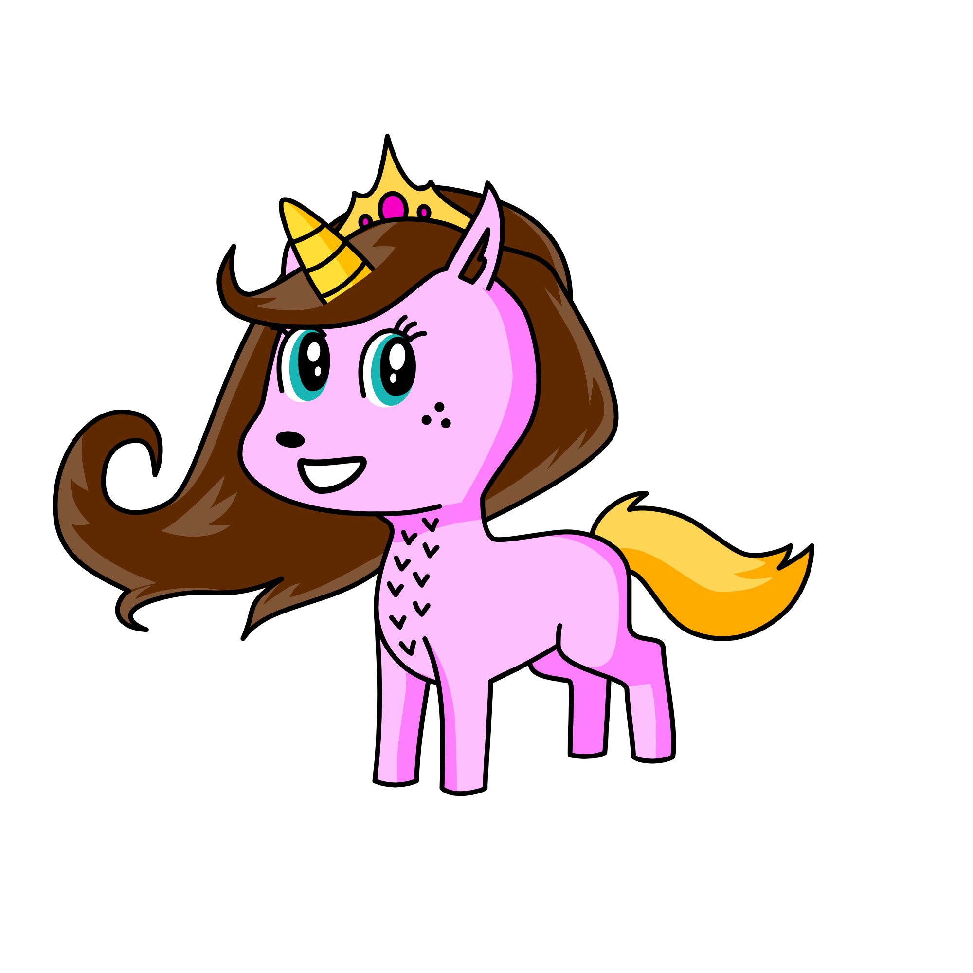 fainal print., the unicorn