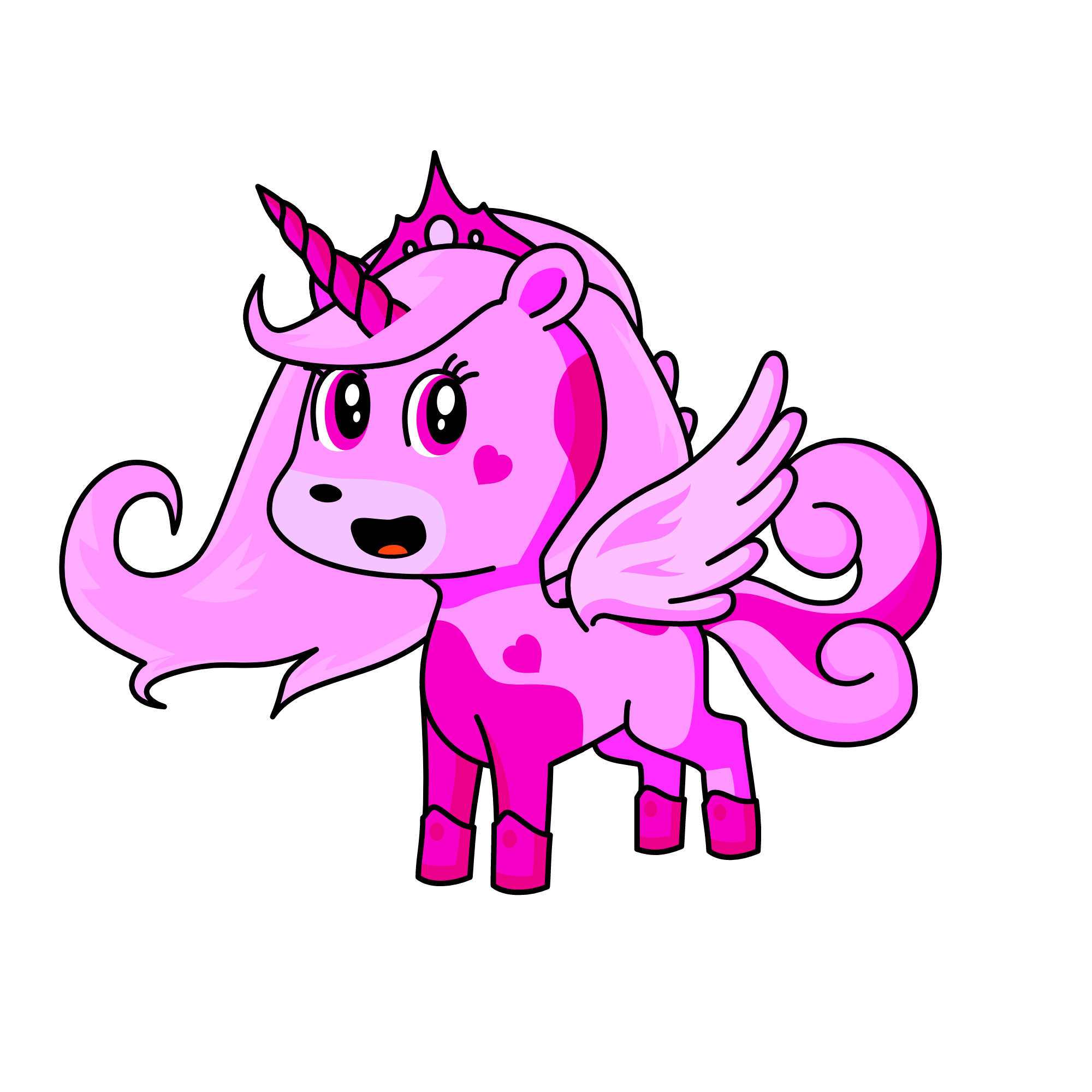 Pink, the unicorn