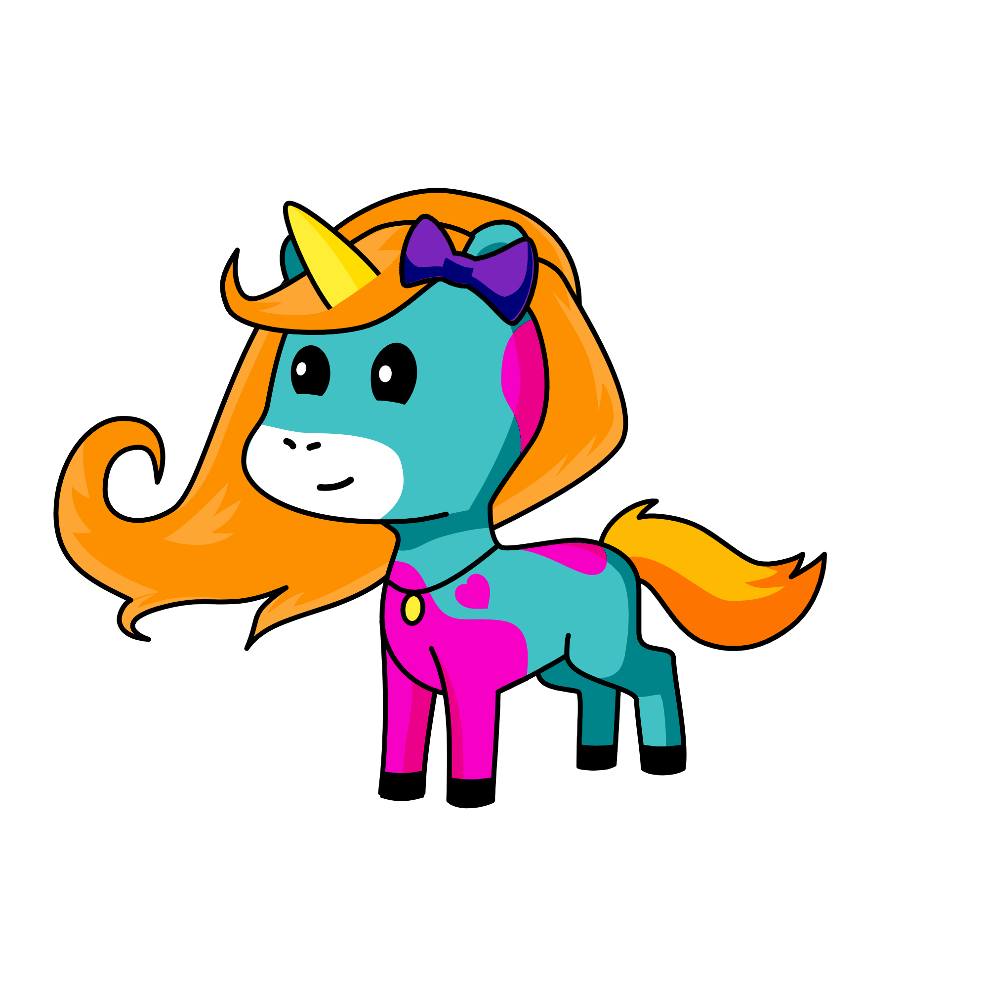 Dawn, the unicorn