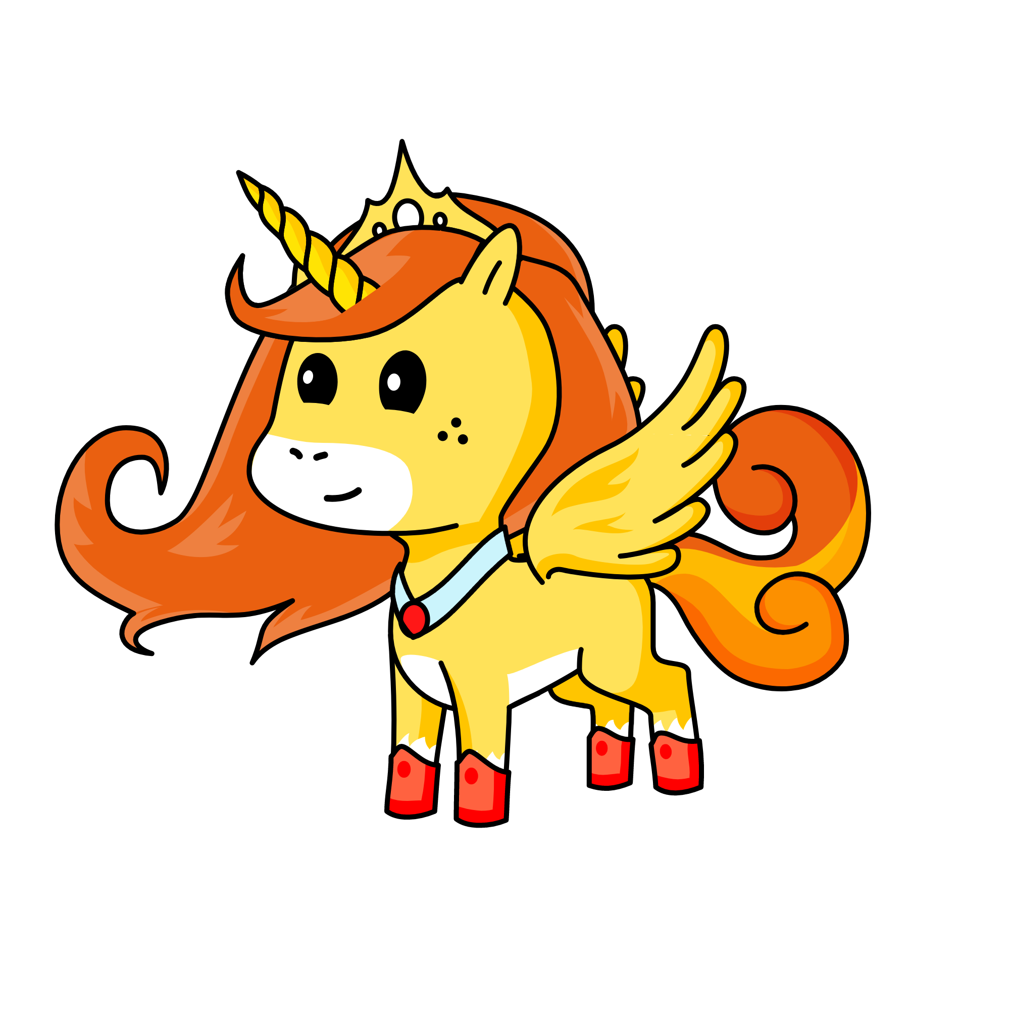 sun light, the unicorn