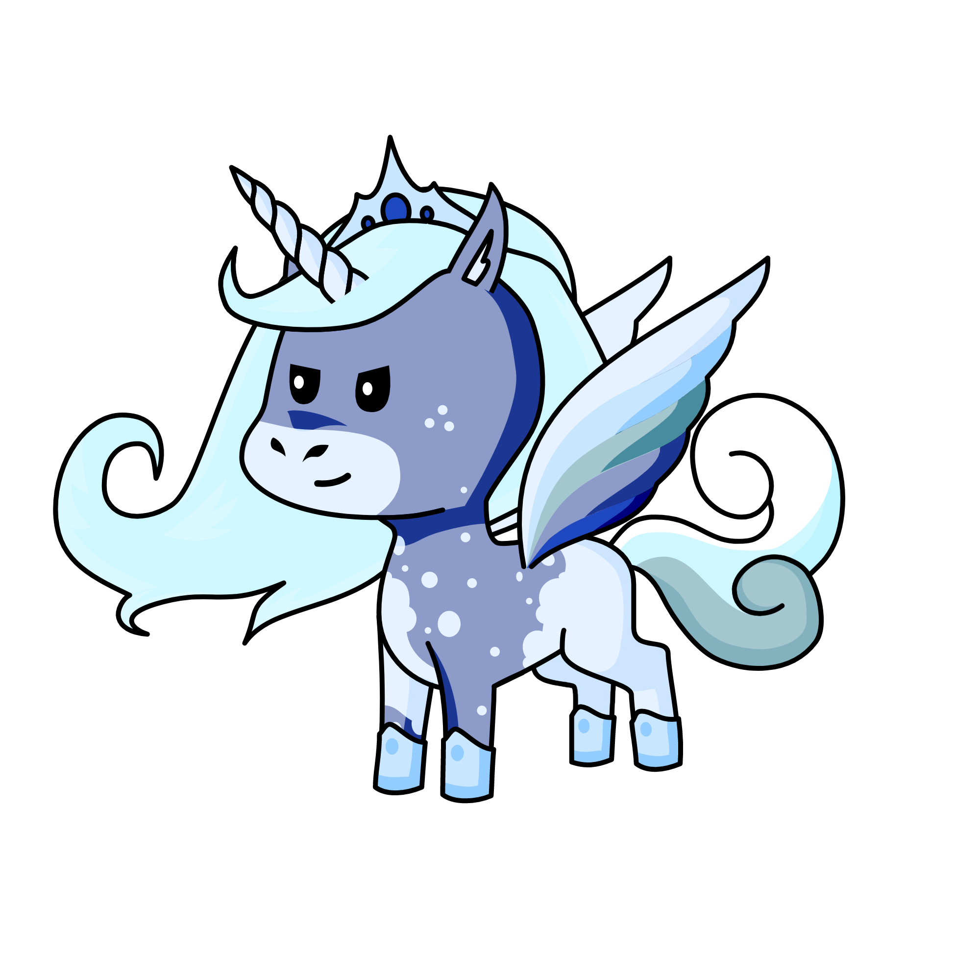 Snow Queen, the unicorn