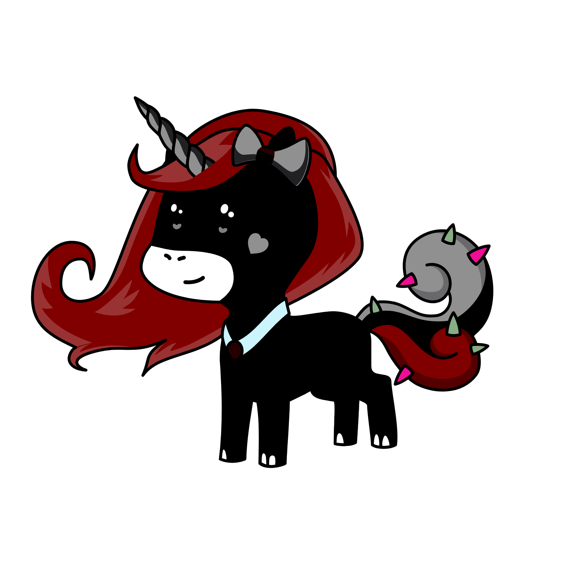 Noire, the unicorn