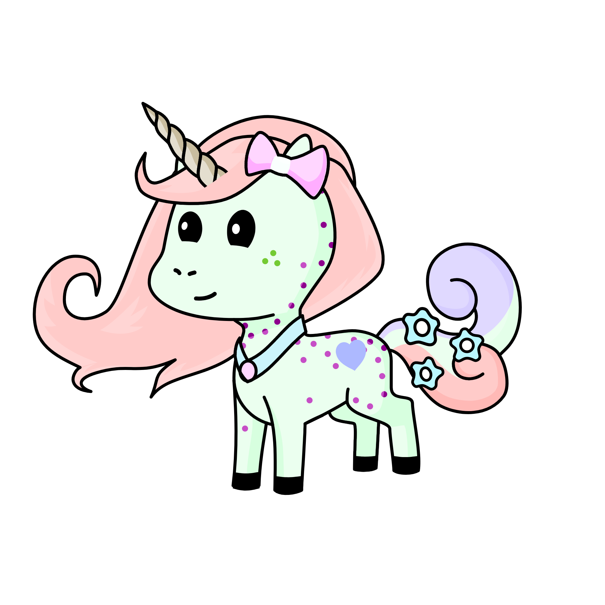 Blanche , the unicorn