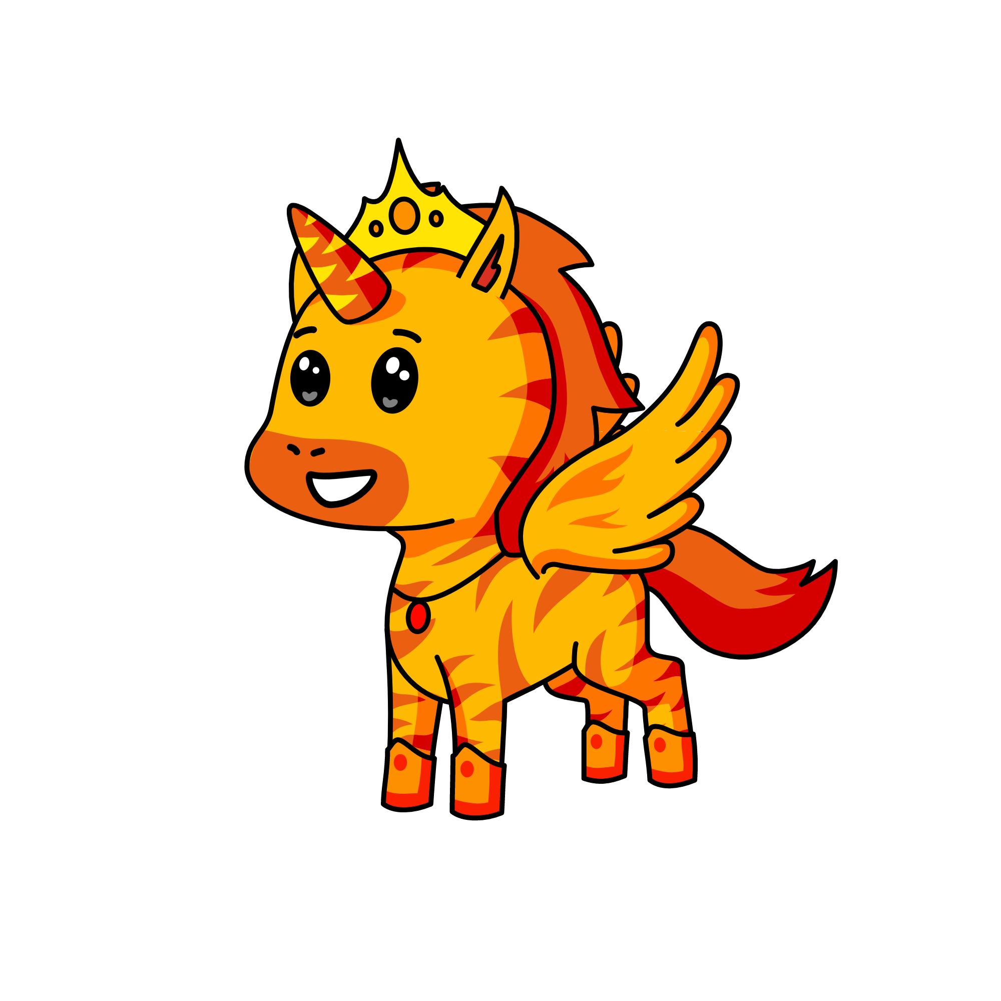 Queen Sand, the unicorn