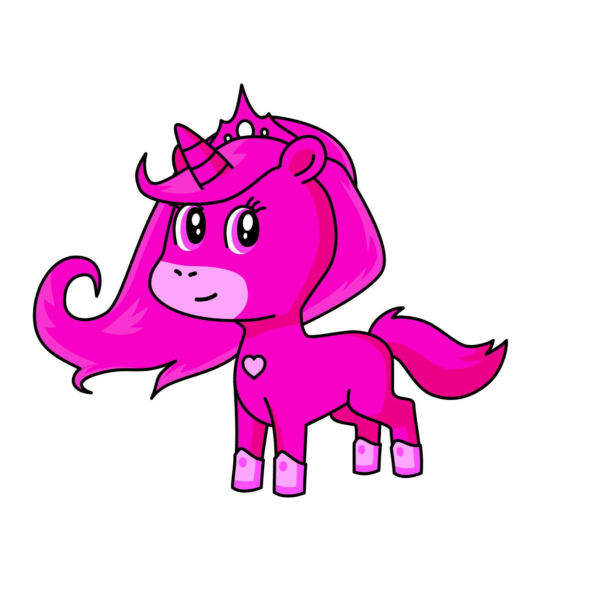 BABY PINKEEE, the unicorn