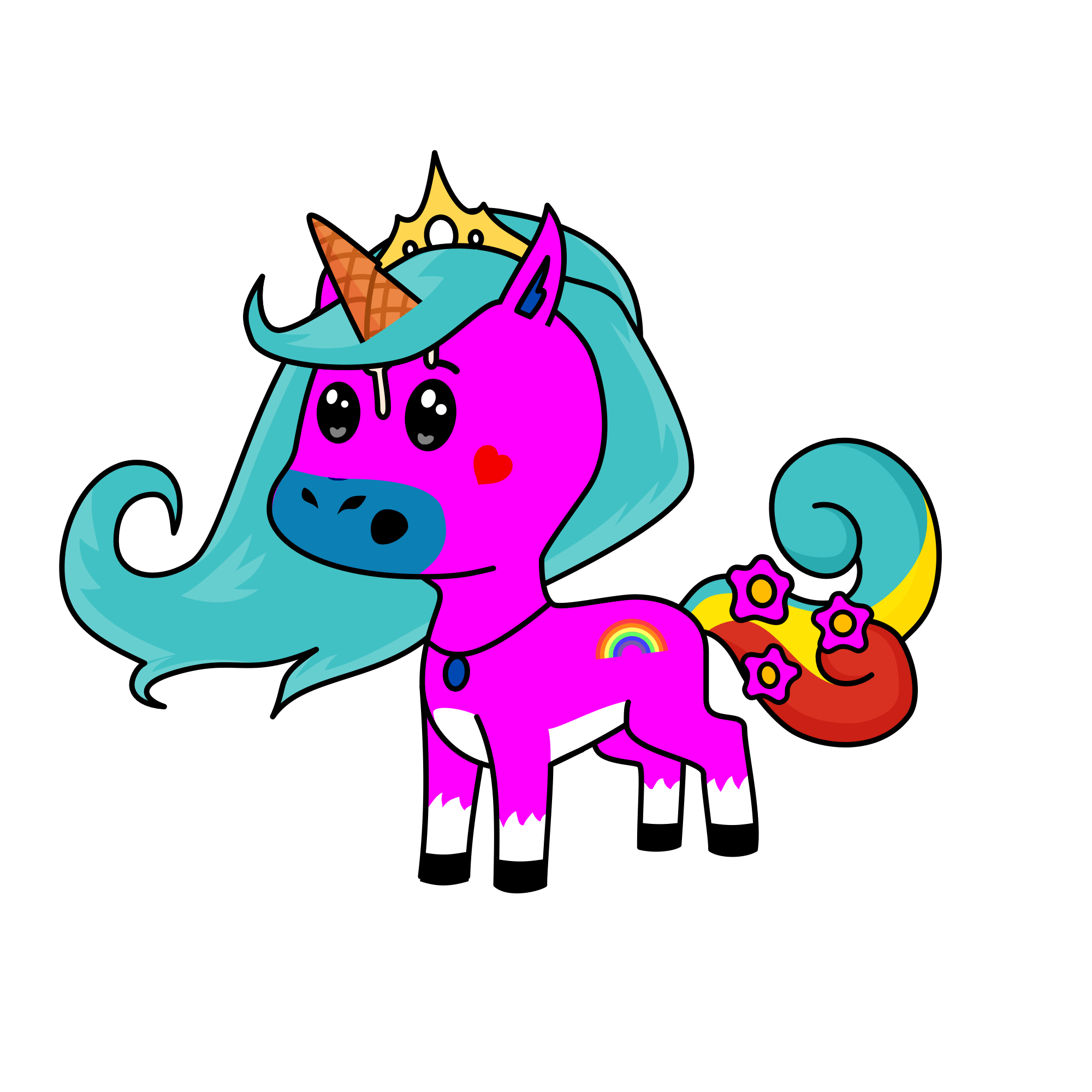 Napocska, the unicorn