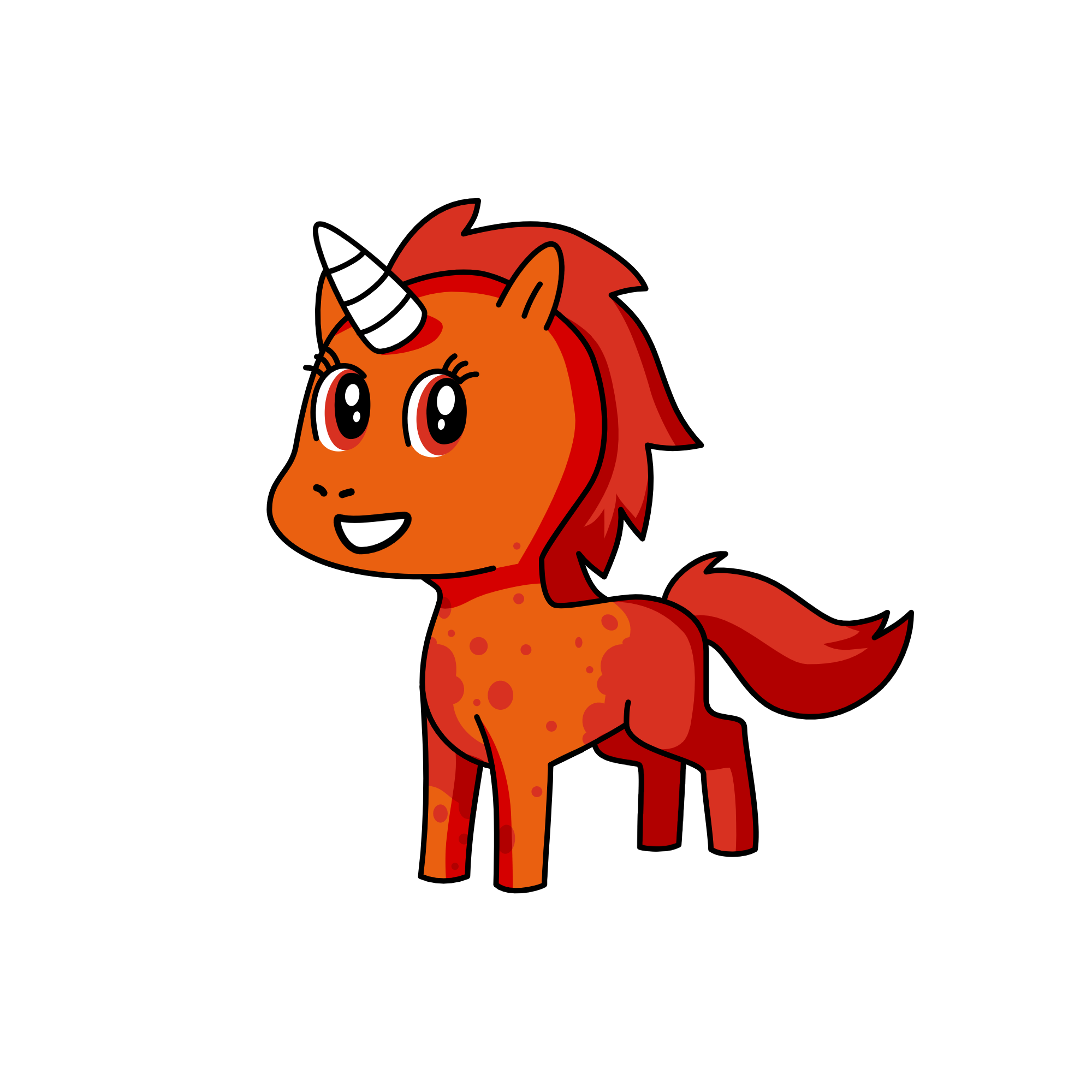 Bloody, the unicorn