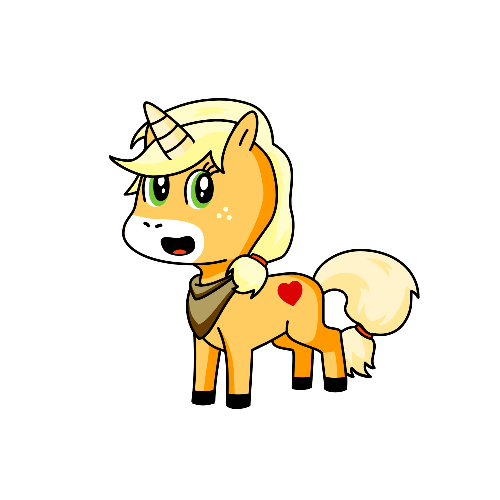 Applejack, the unicorn