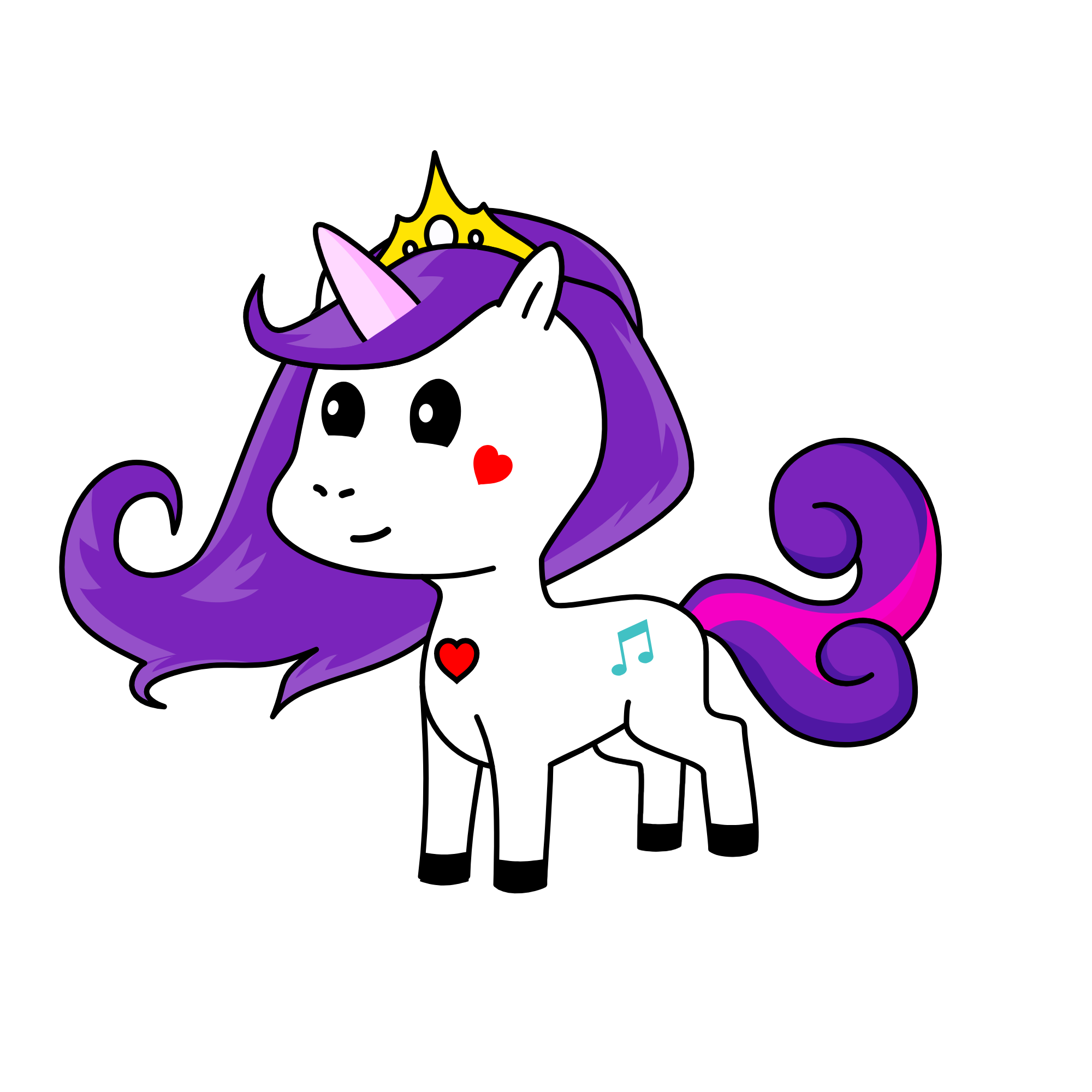 Queen of the Sky, the unicorn