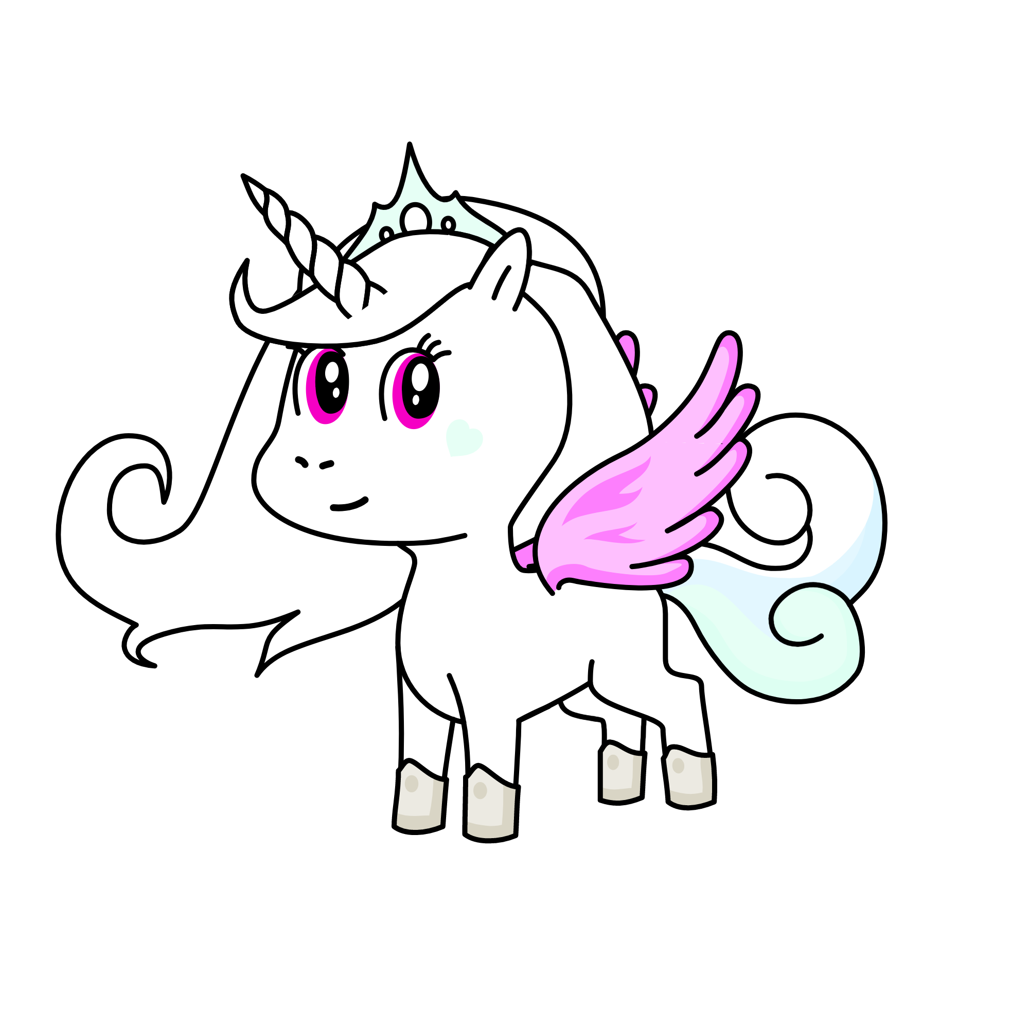Queen Of Cloudes, the unicorn