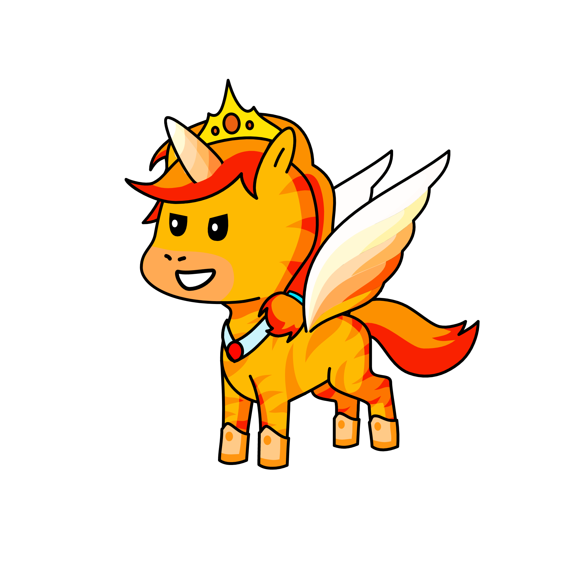 Queen Topaz, the unicorn