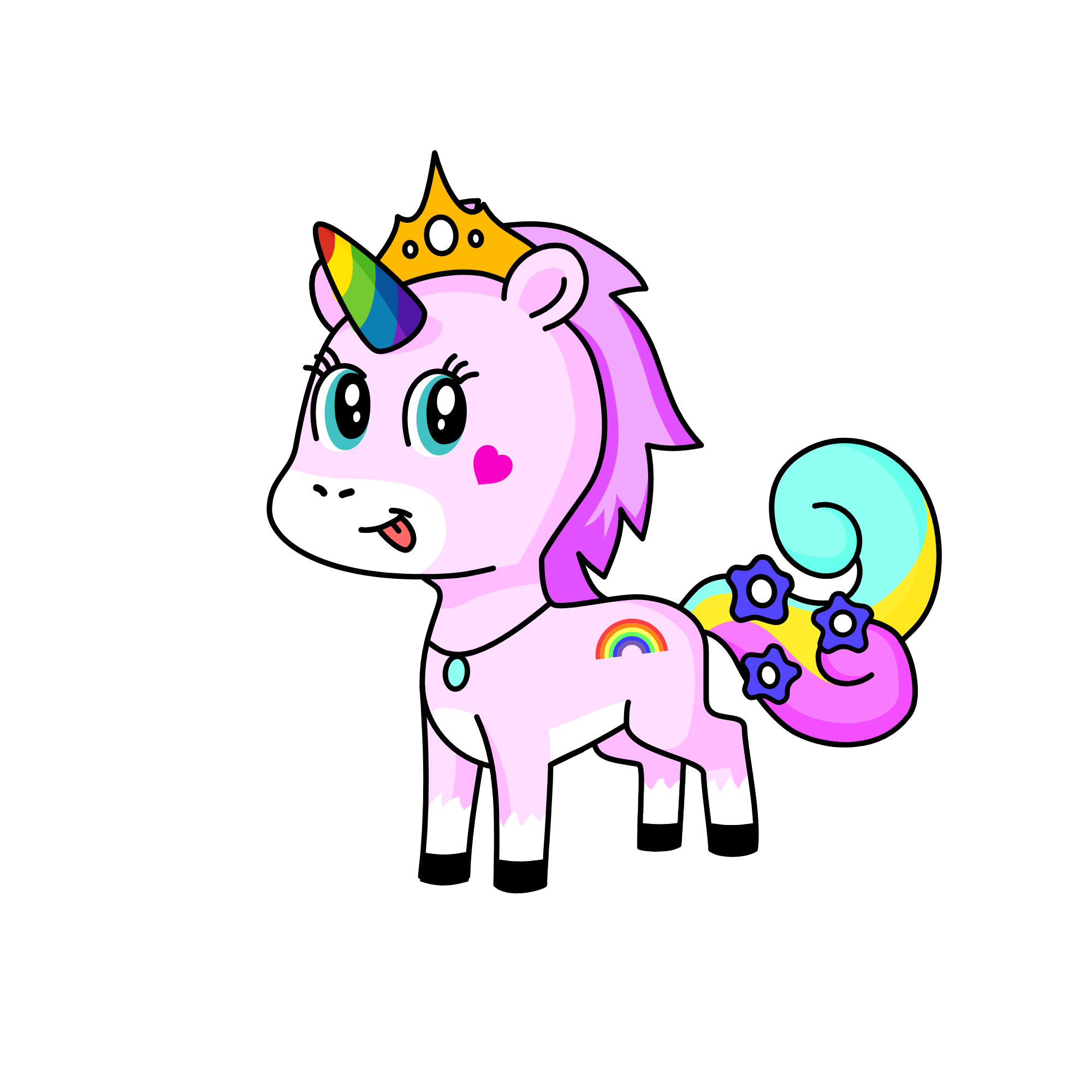 Rainbow Unicorn, the unicorn