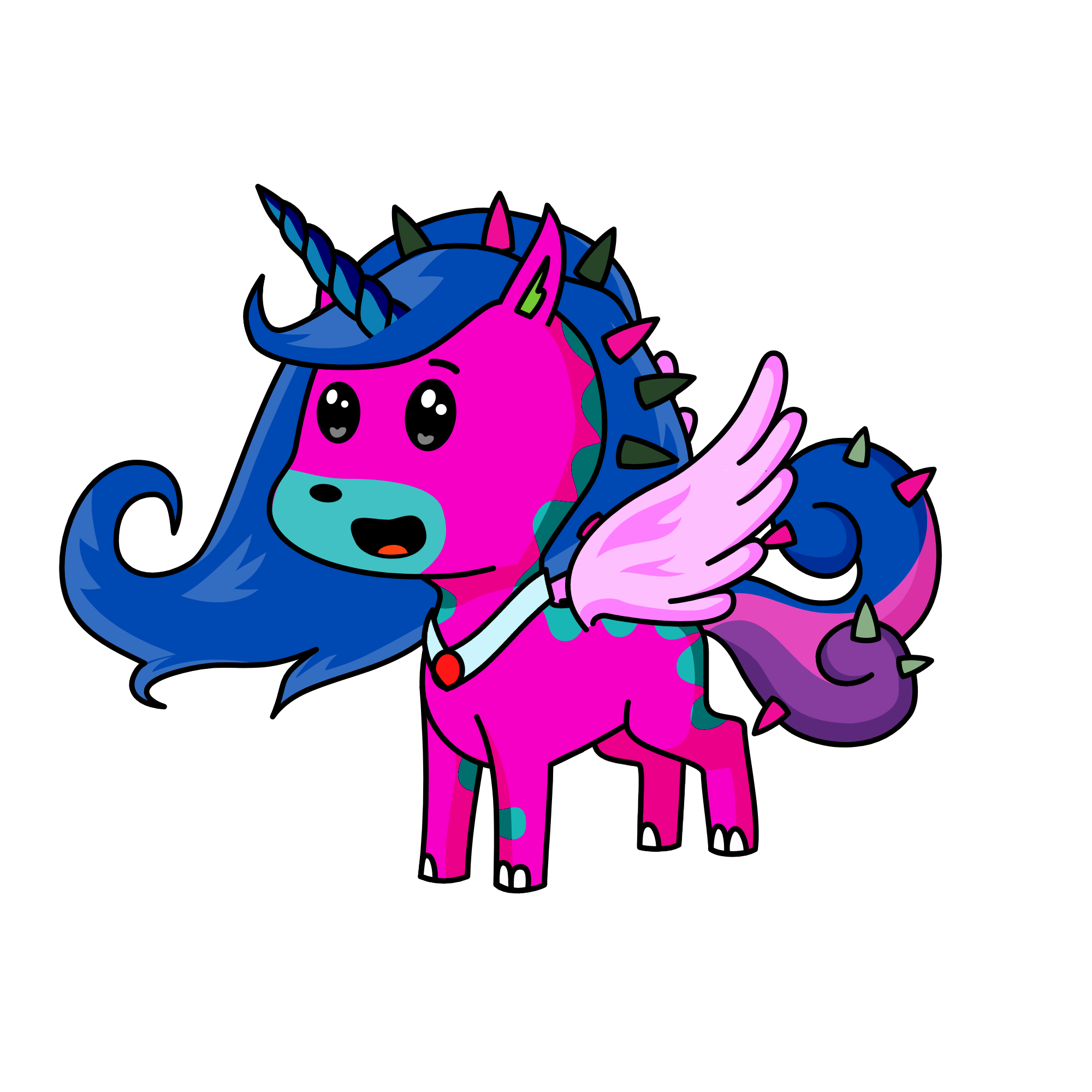 dragon, the unicorn