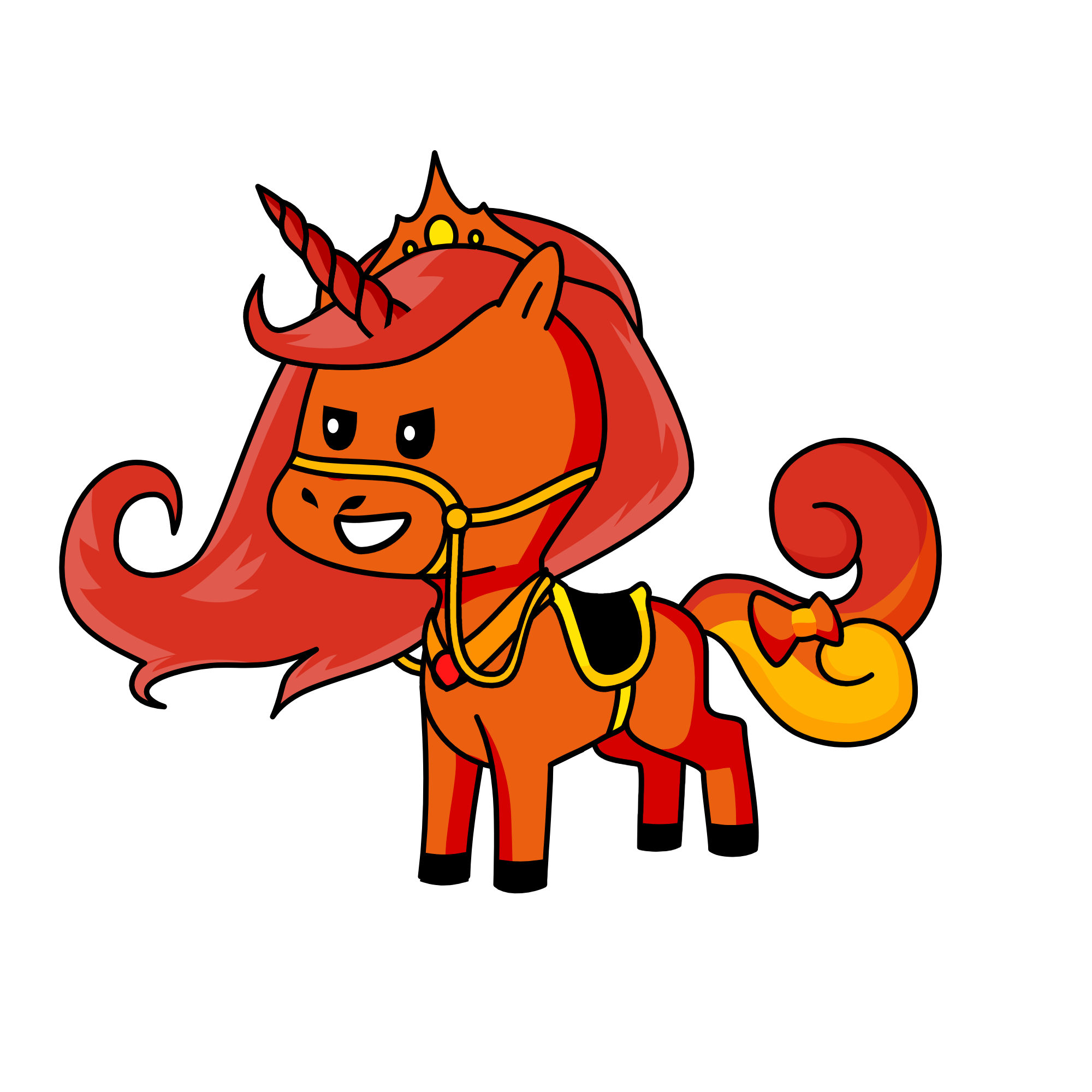Fire Queen, the unicorn