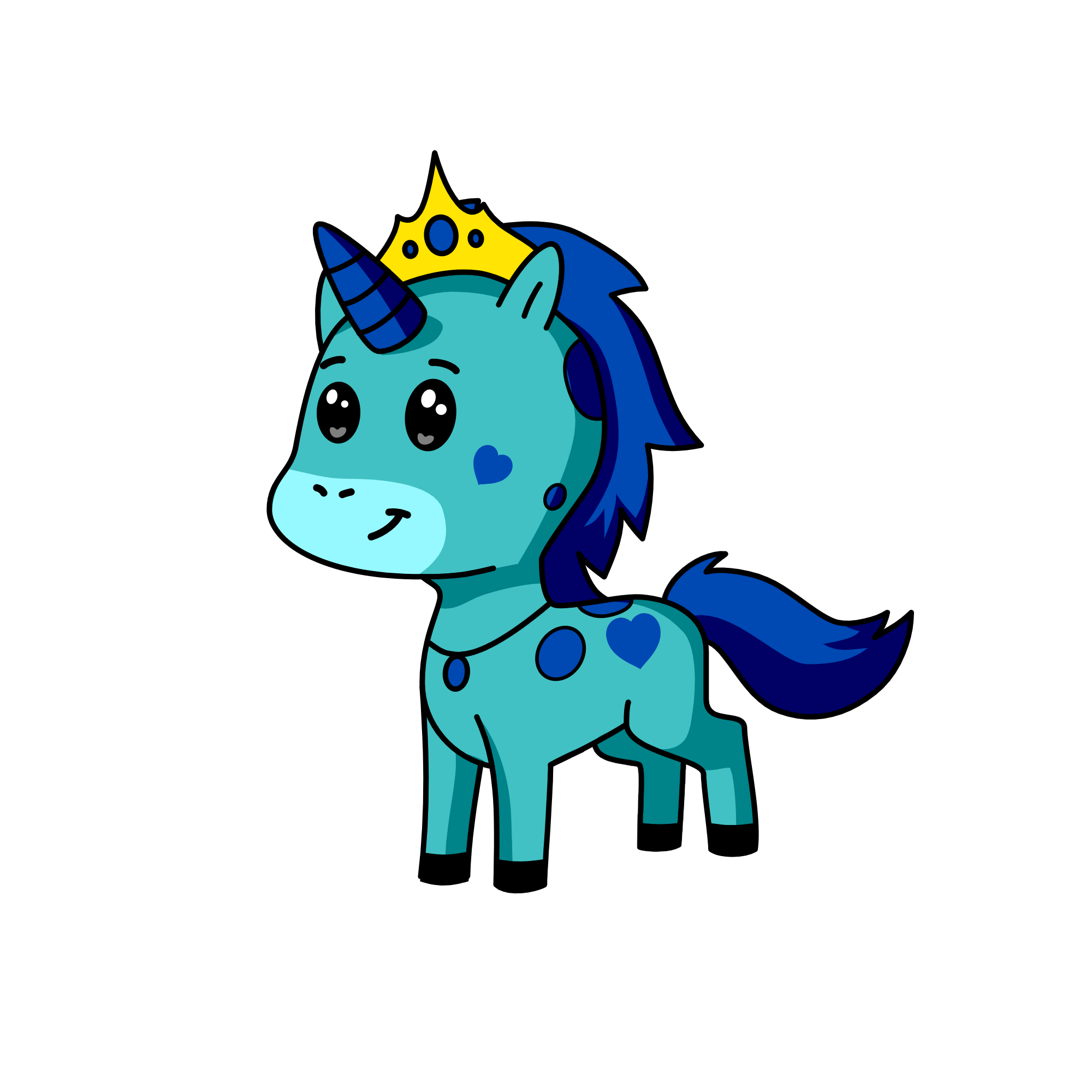 Emerald, the unicorn