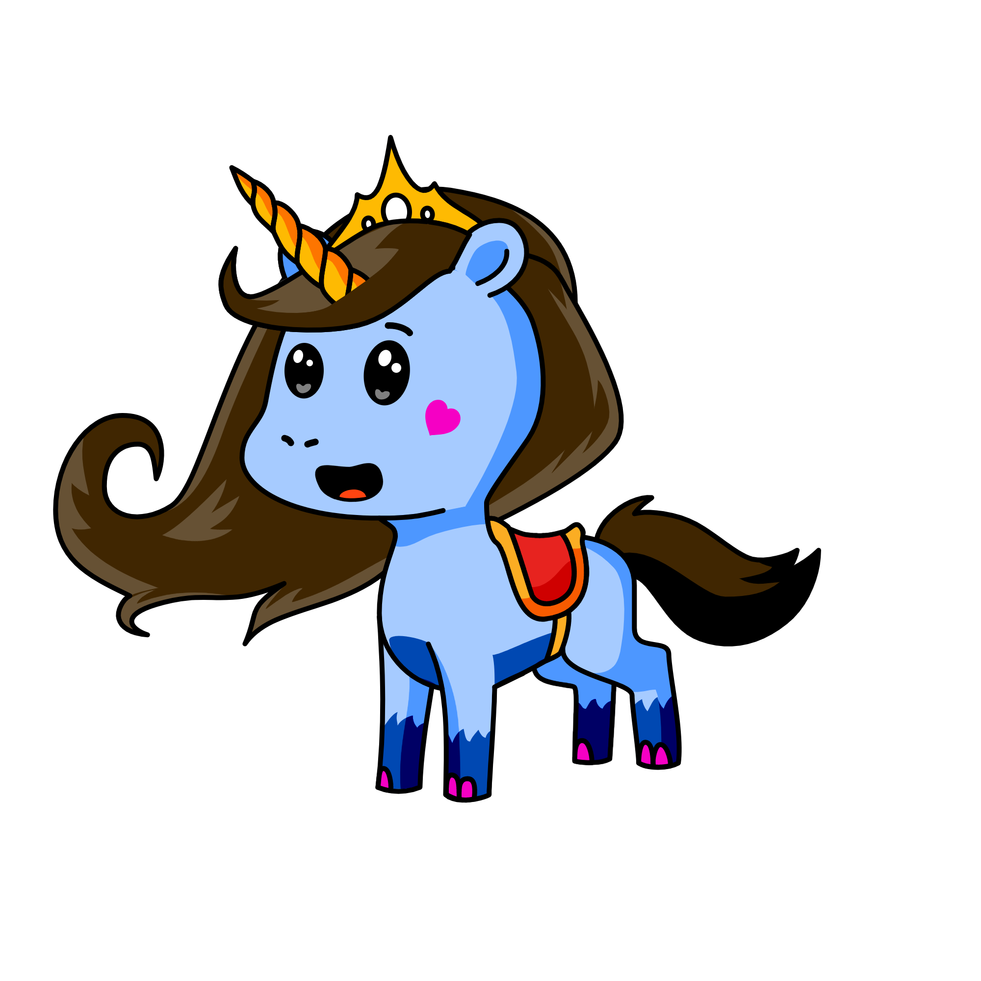 The Queen's Steed, the unicorn