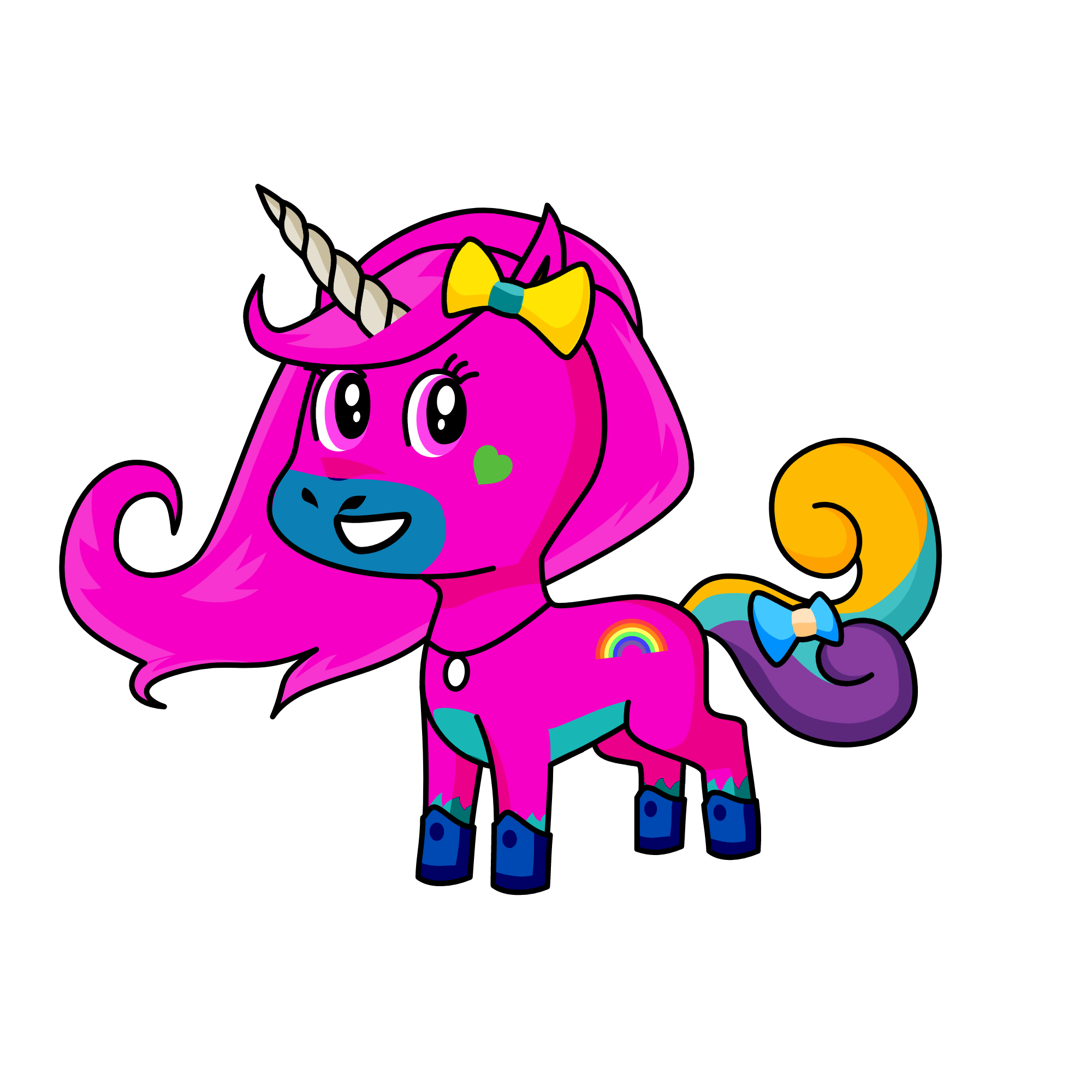 Pinky, the unicorn