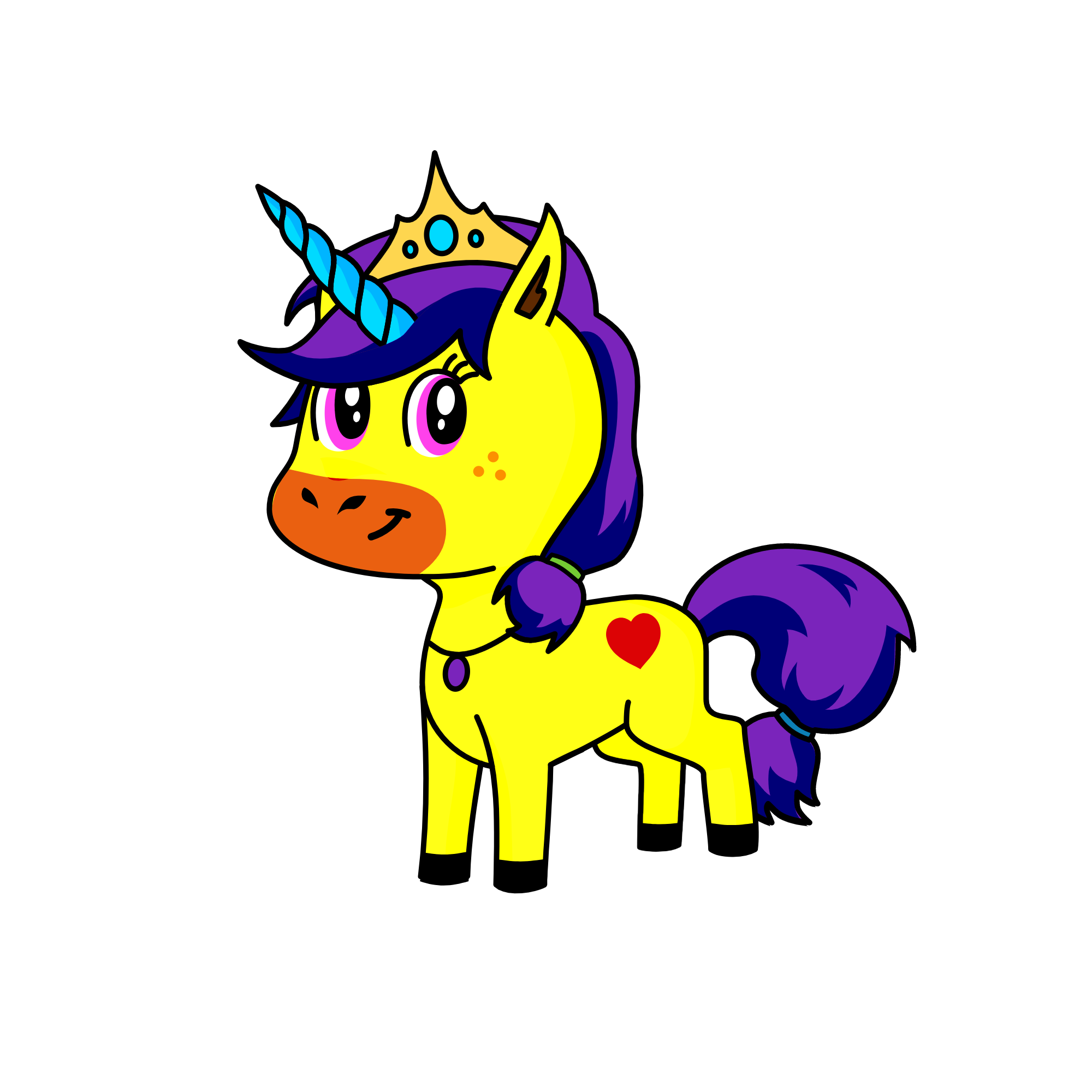 Lucky R.B, the unicorn