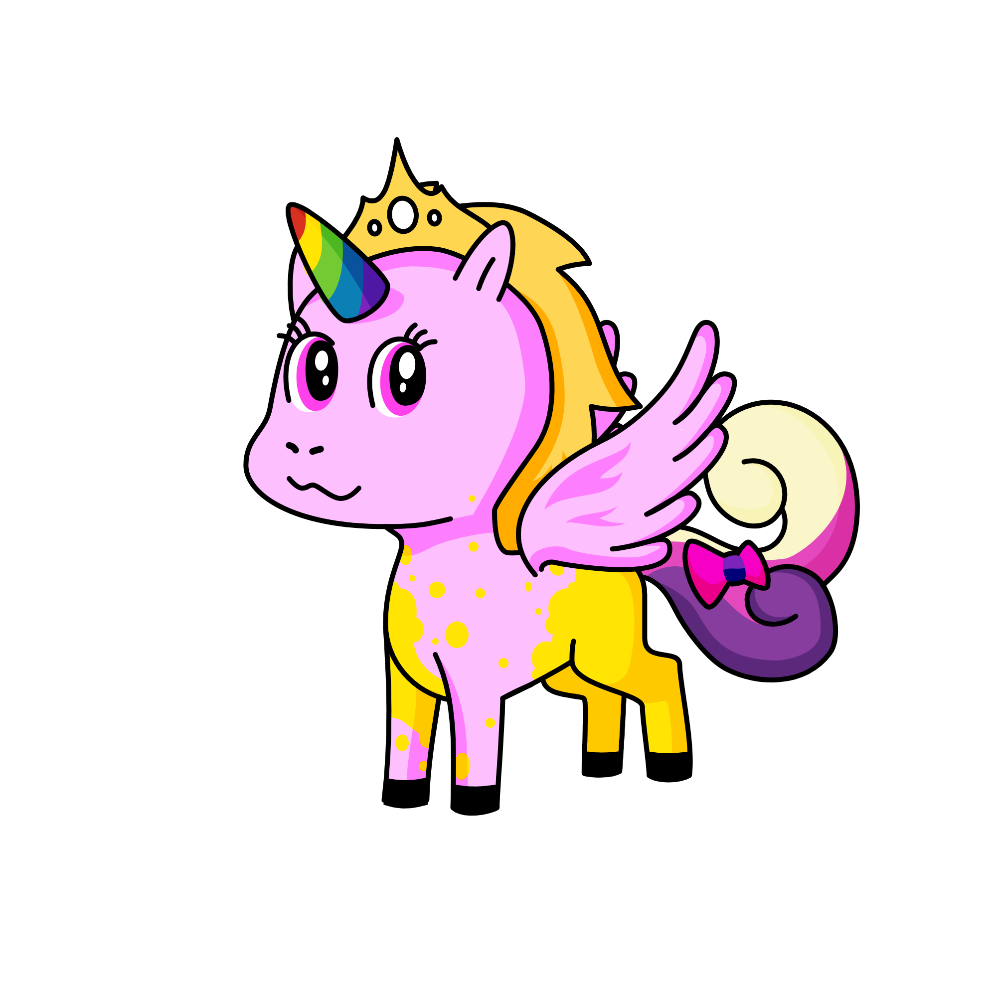 Cute, the unicorn