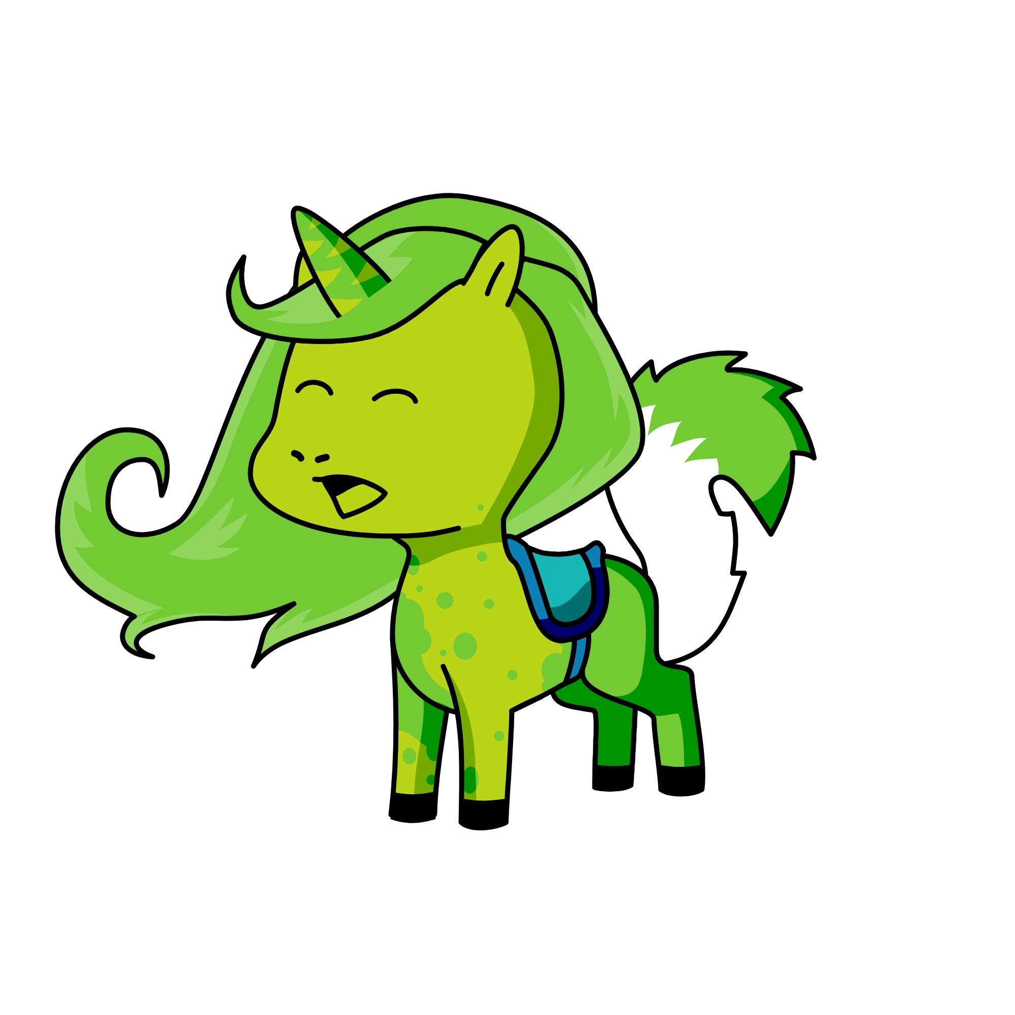 sick a corn (not a friend of me), the unicorn