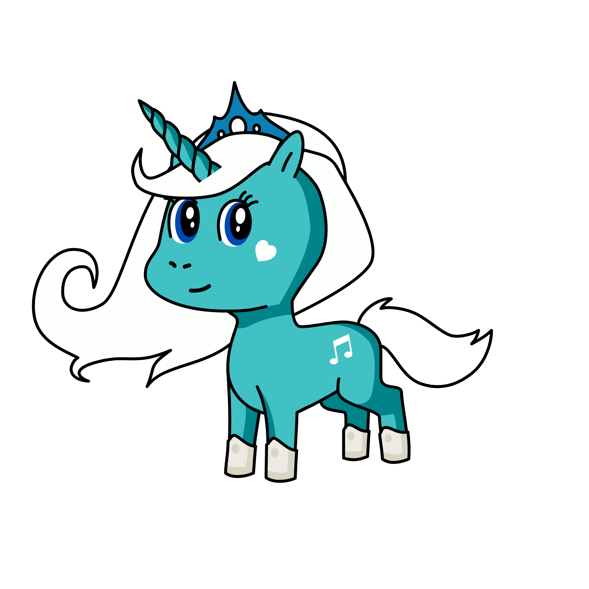Queen Of winter, the unicorn