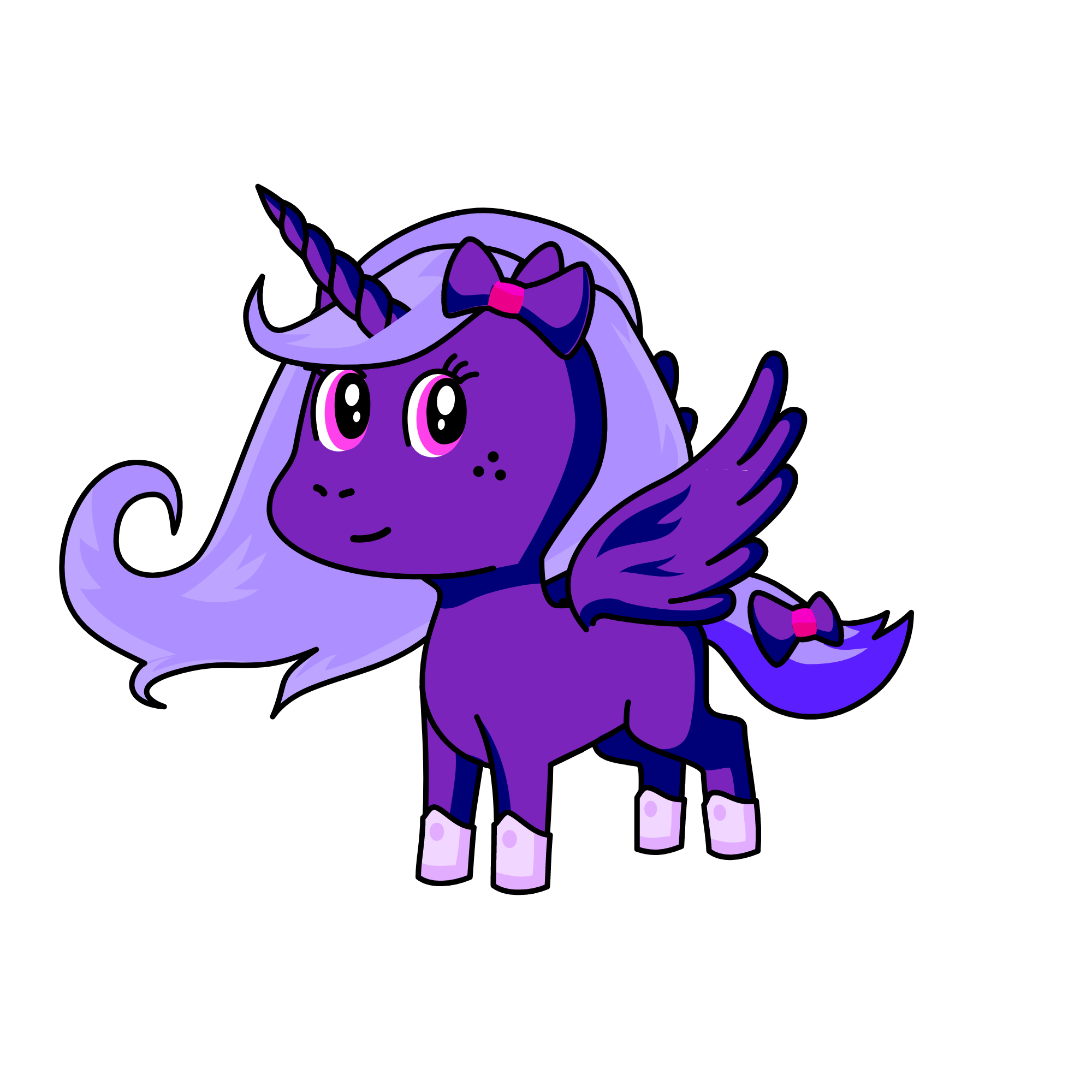 violet, the unicorn
