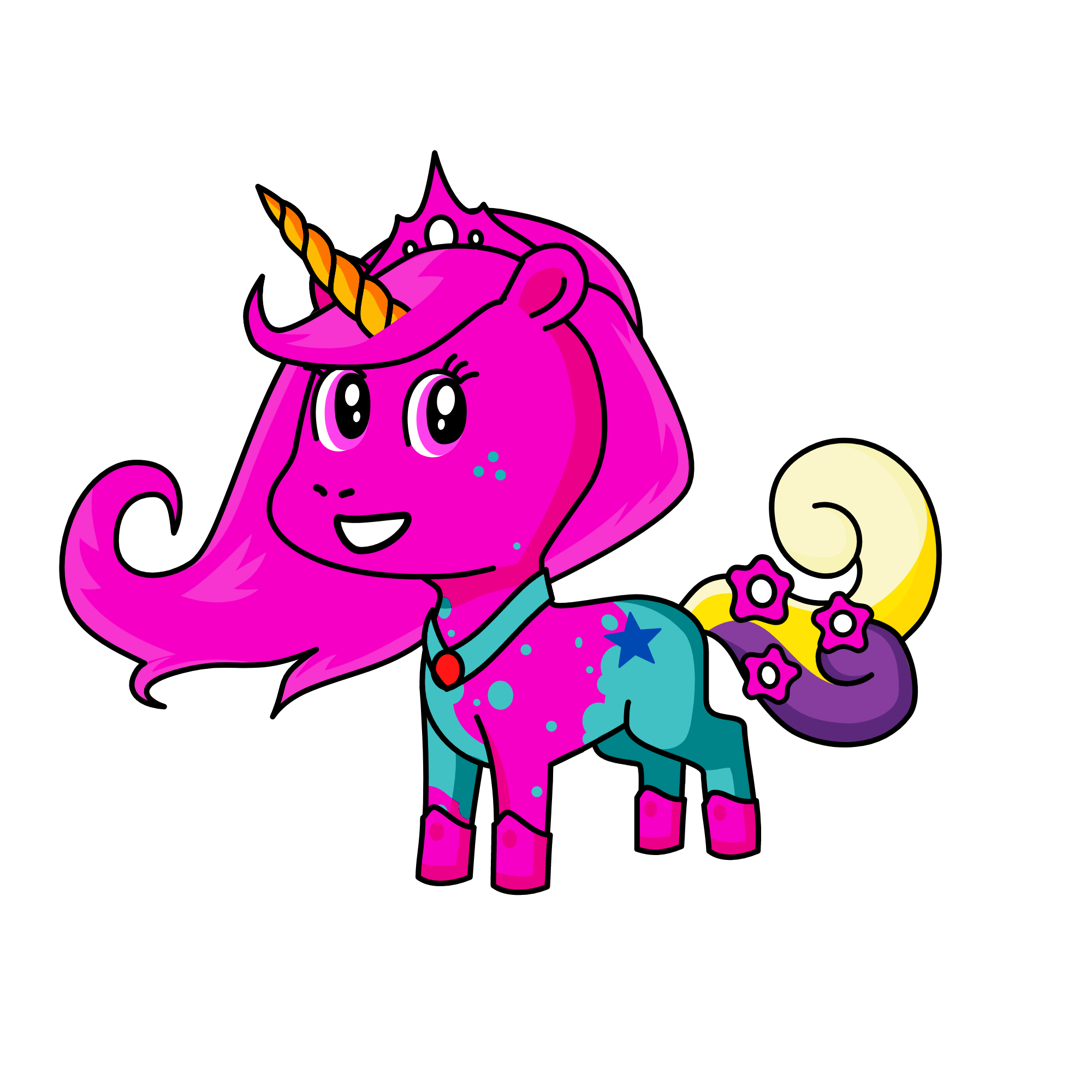 night cuteness, the unicorn
