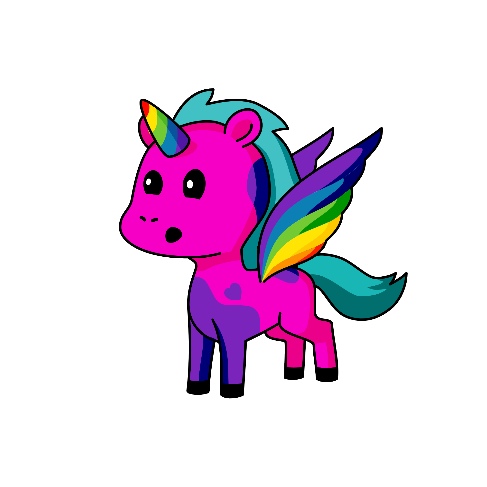 Violet, the unicorn