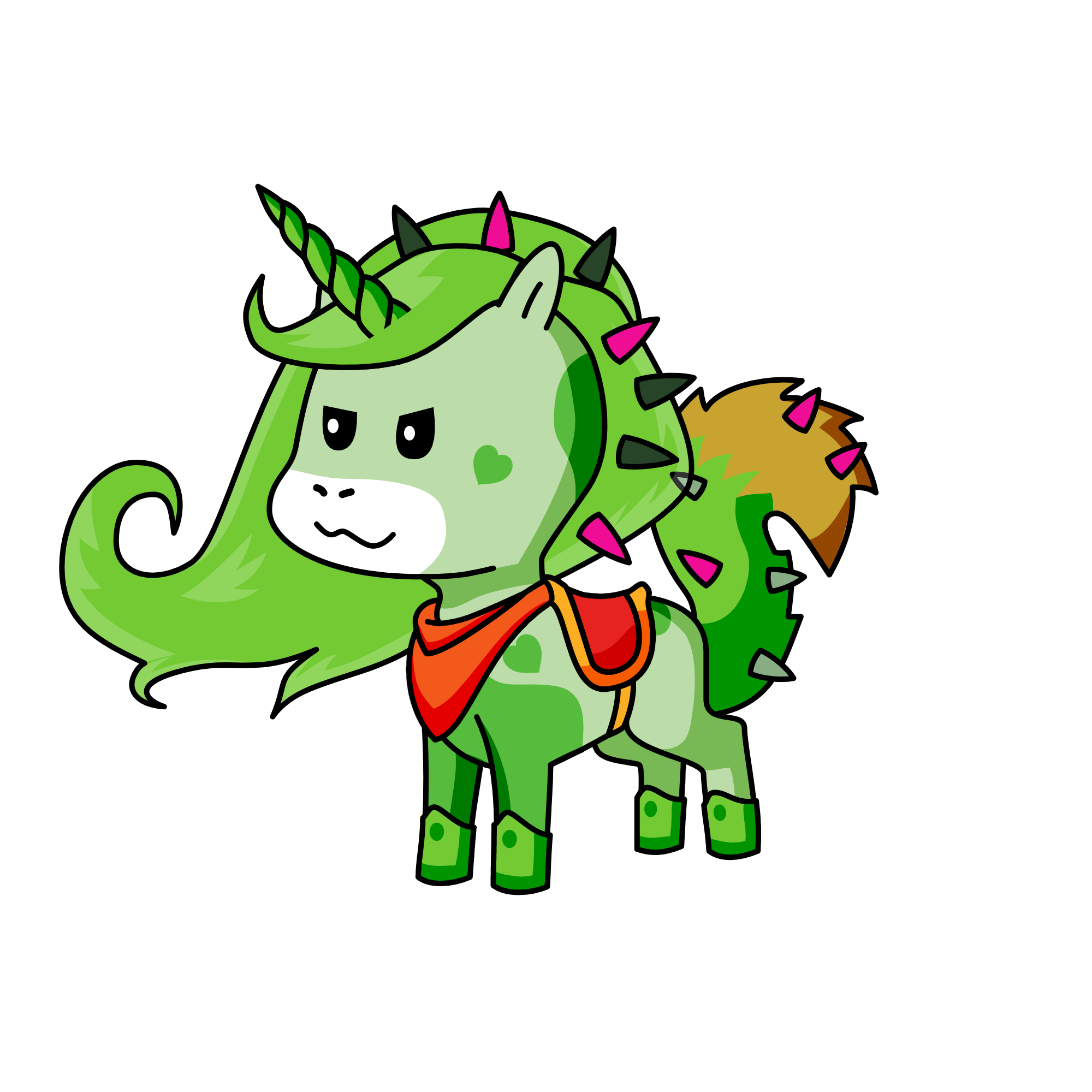 Bad Girl, the unicorn