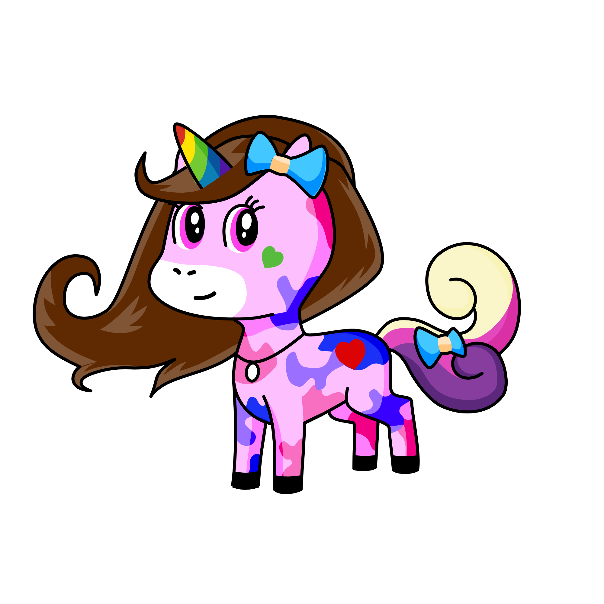 Bow unicorn, the unicorn