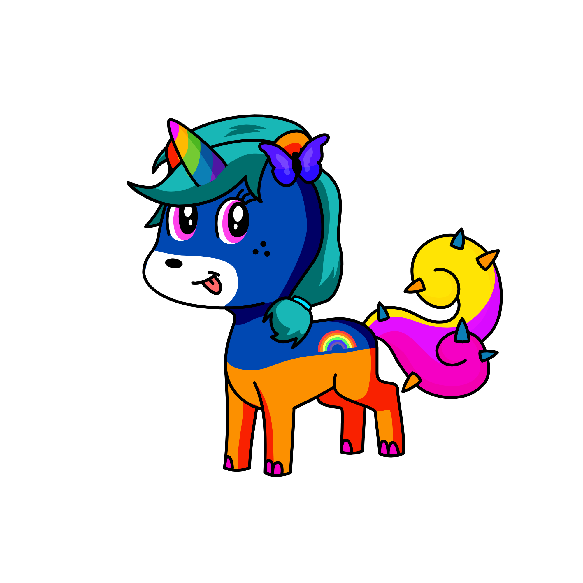 rose, the unicorn