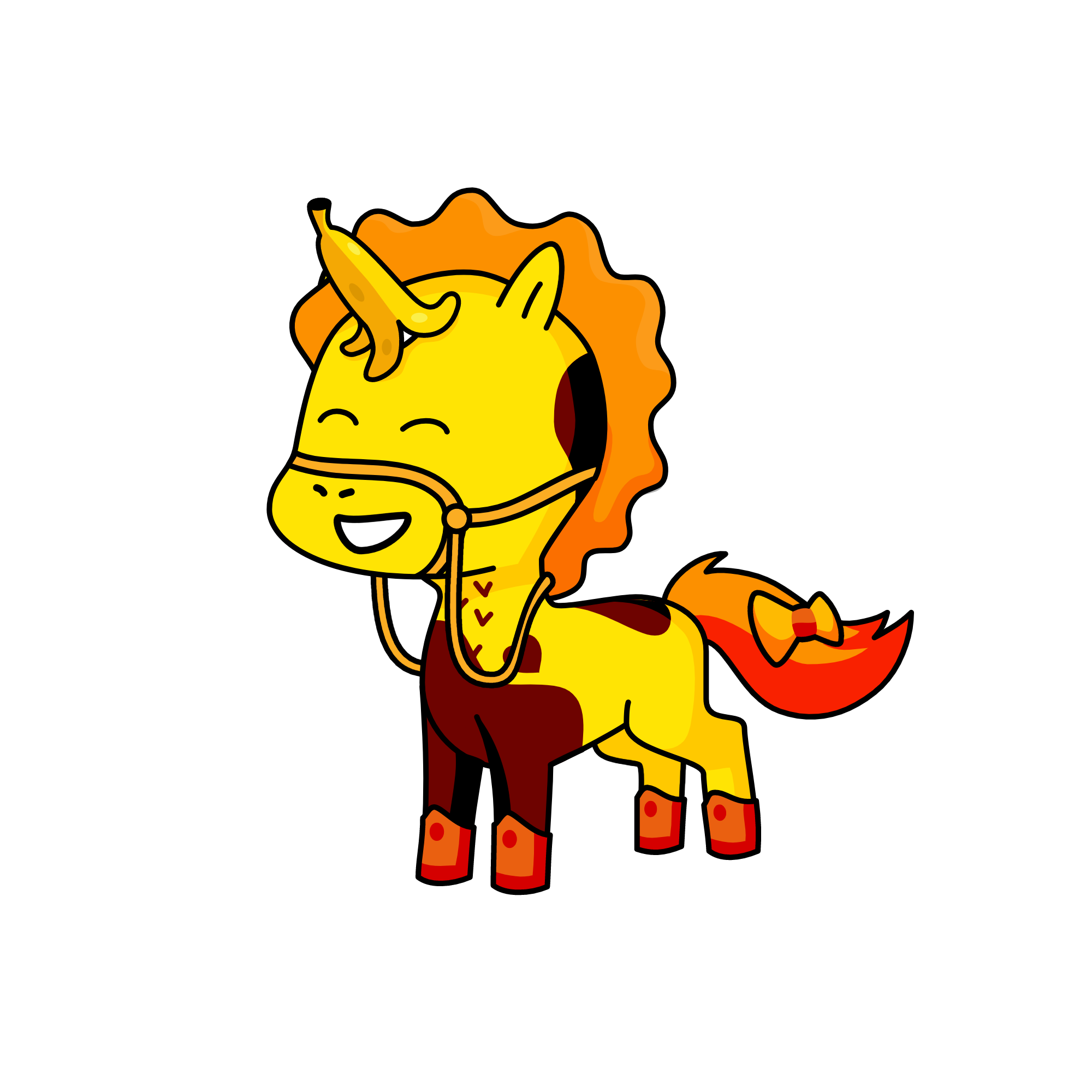 Baby banana, the unicorn