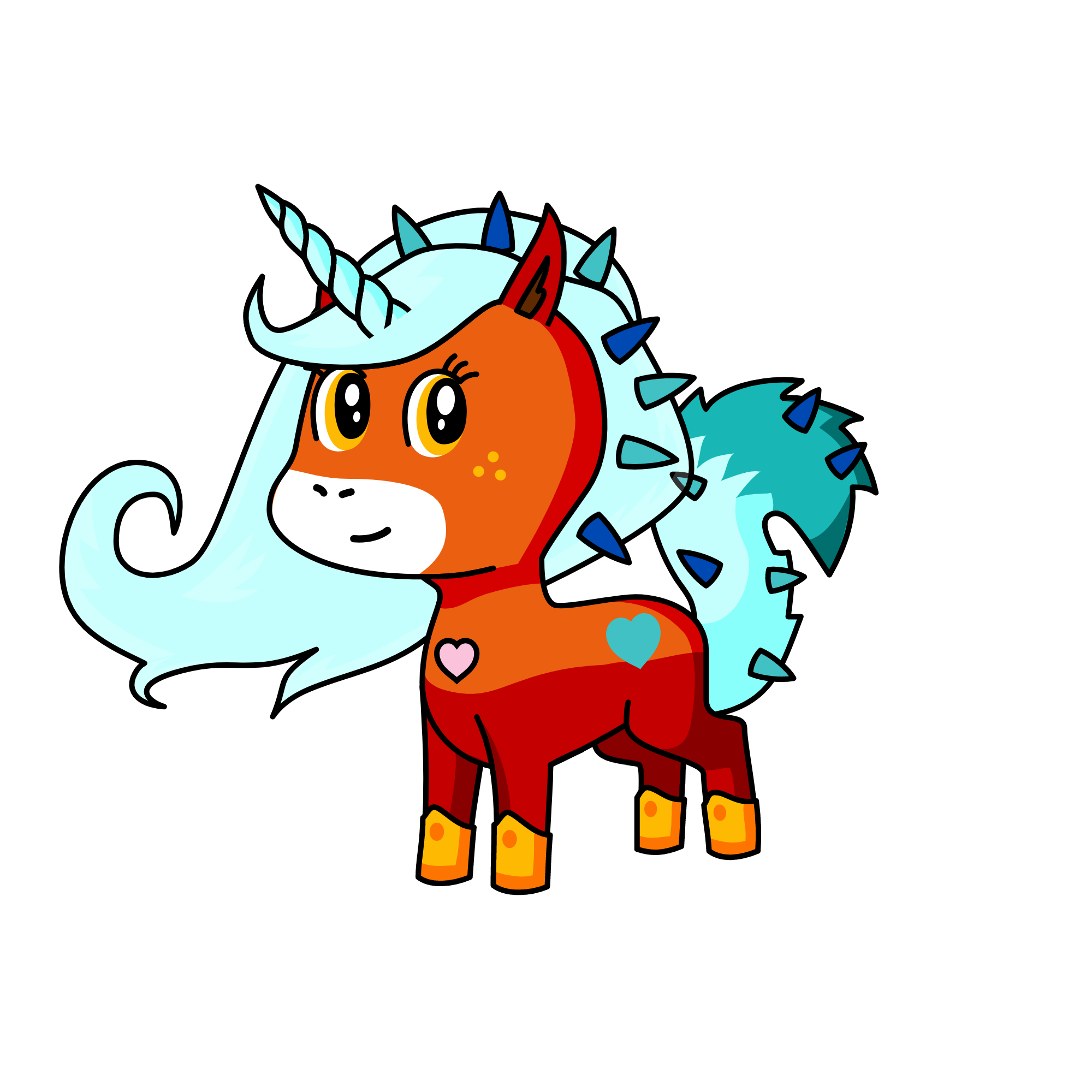 Fireball, the unicorn